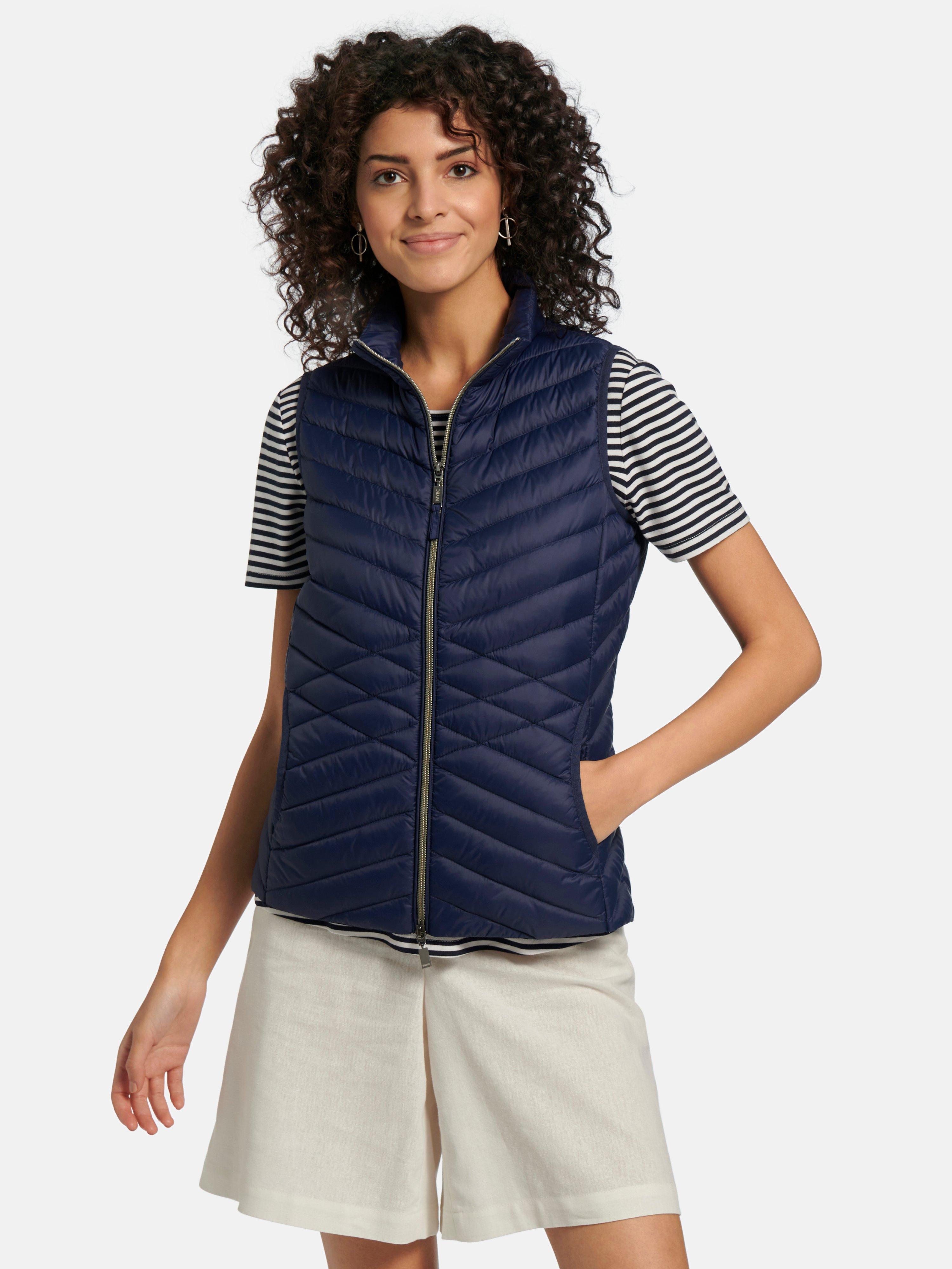 Peter Hahn - Donzen bodywarmer met deelbare ritssluiting