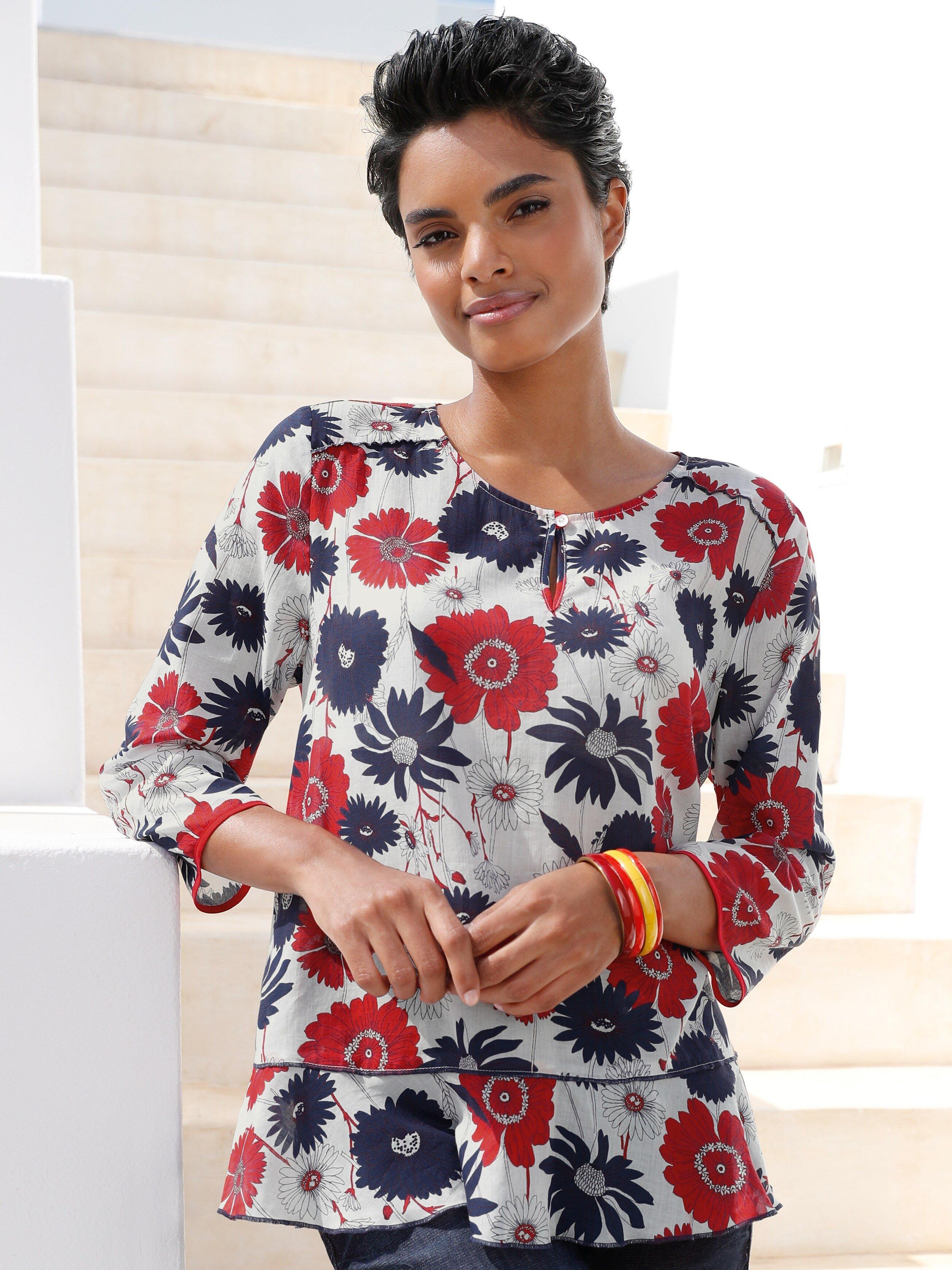 Peter Hahn - Blouse met 3/4-mouwen