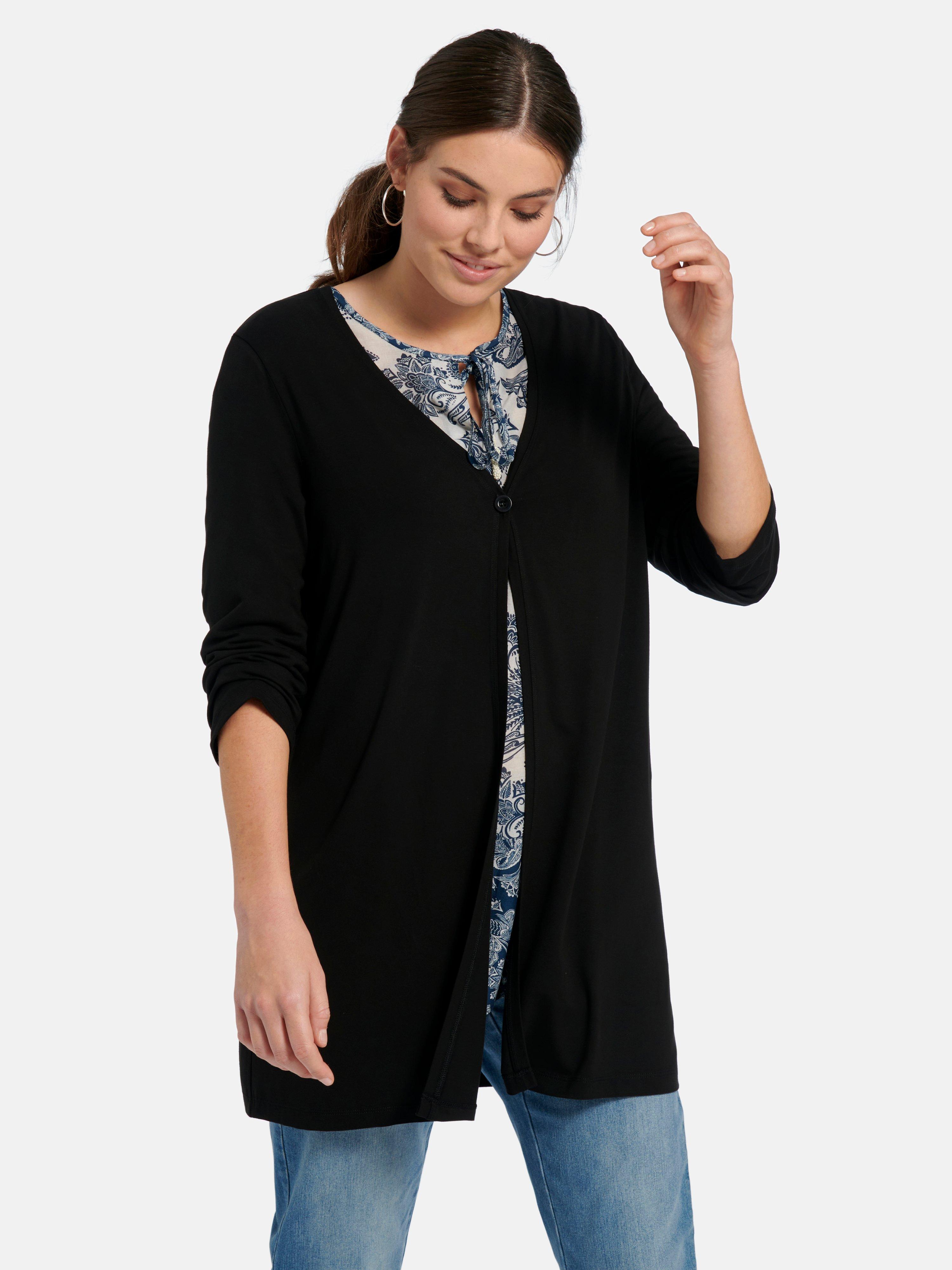 Emilia Lay - Tuniek van 100% katoen met gebloemde ornamenten