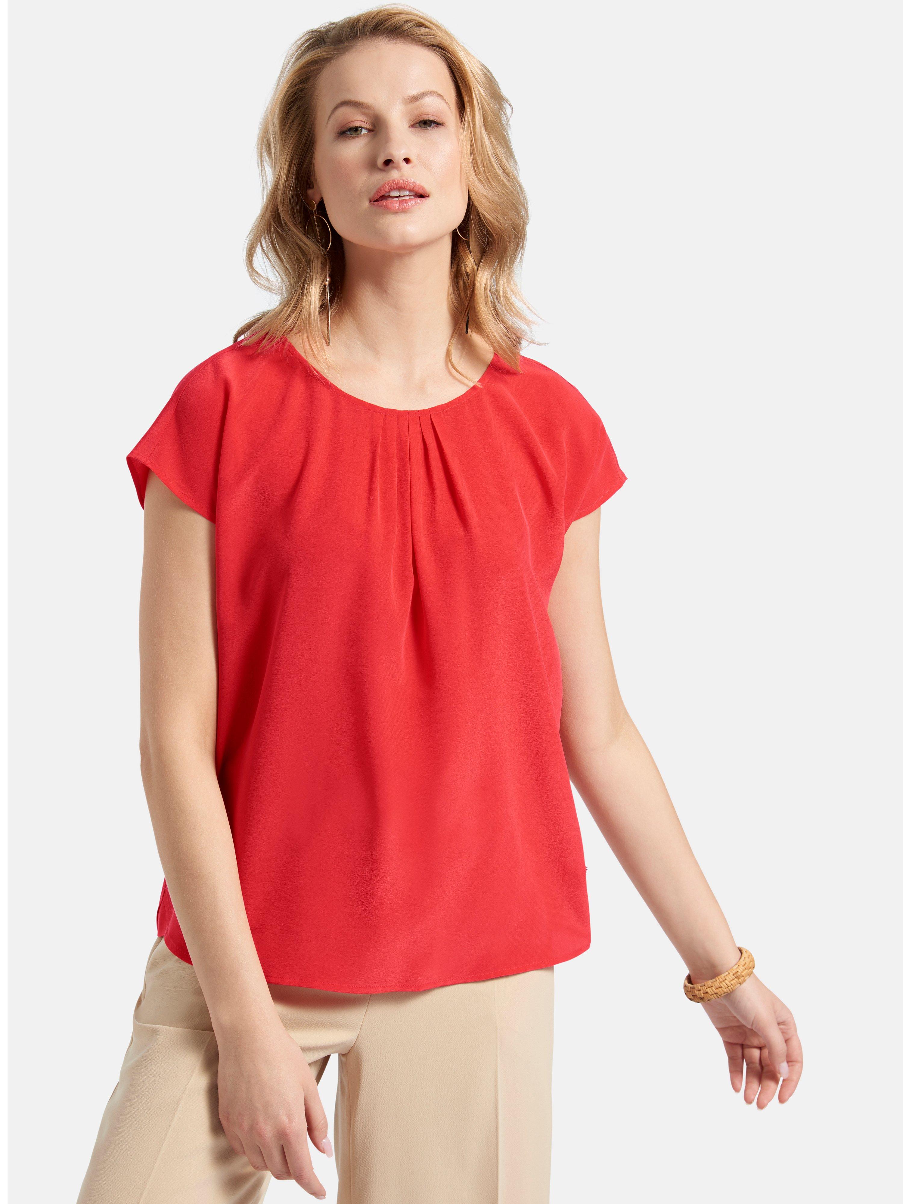 Basler - Bluse mit gerafftem Ausschnitt