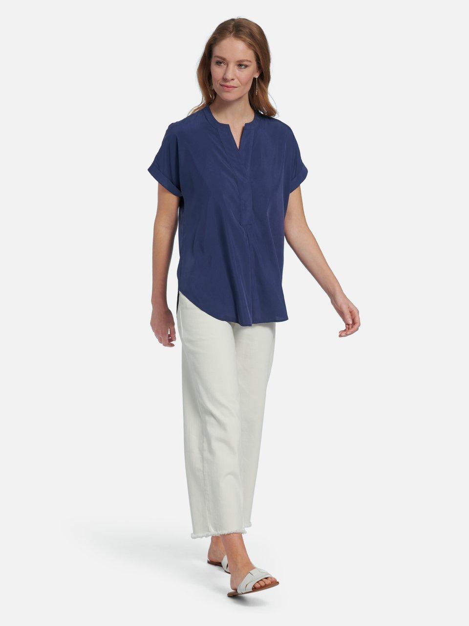 Peter Hahn - Shirtblouse met korte om­slagmouwen