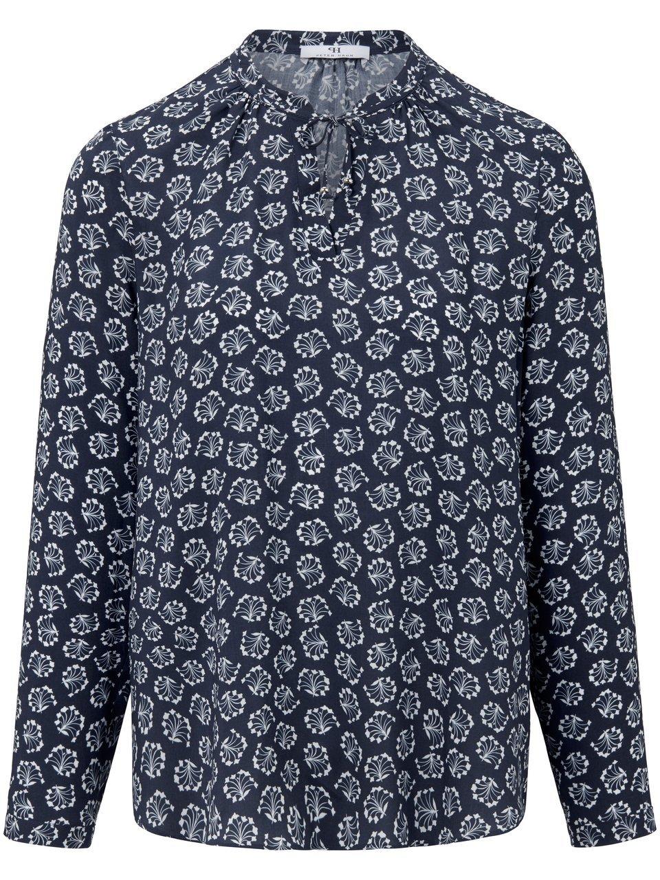 Blouse lange mouwen Van Peter Hahn blauw