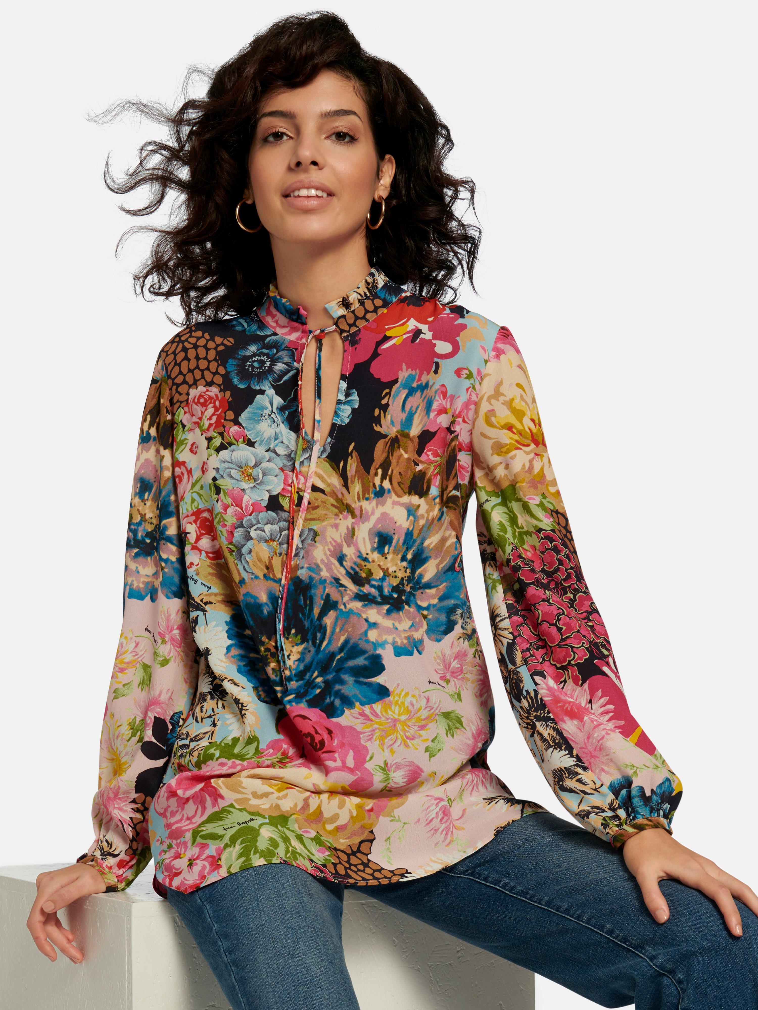 Laura Biagiotti Roma - Lange blouse met bloemenprint