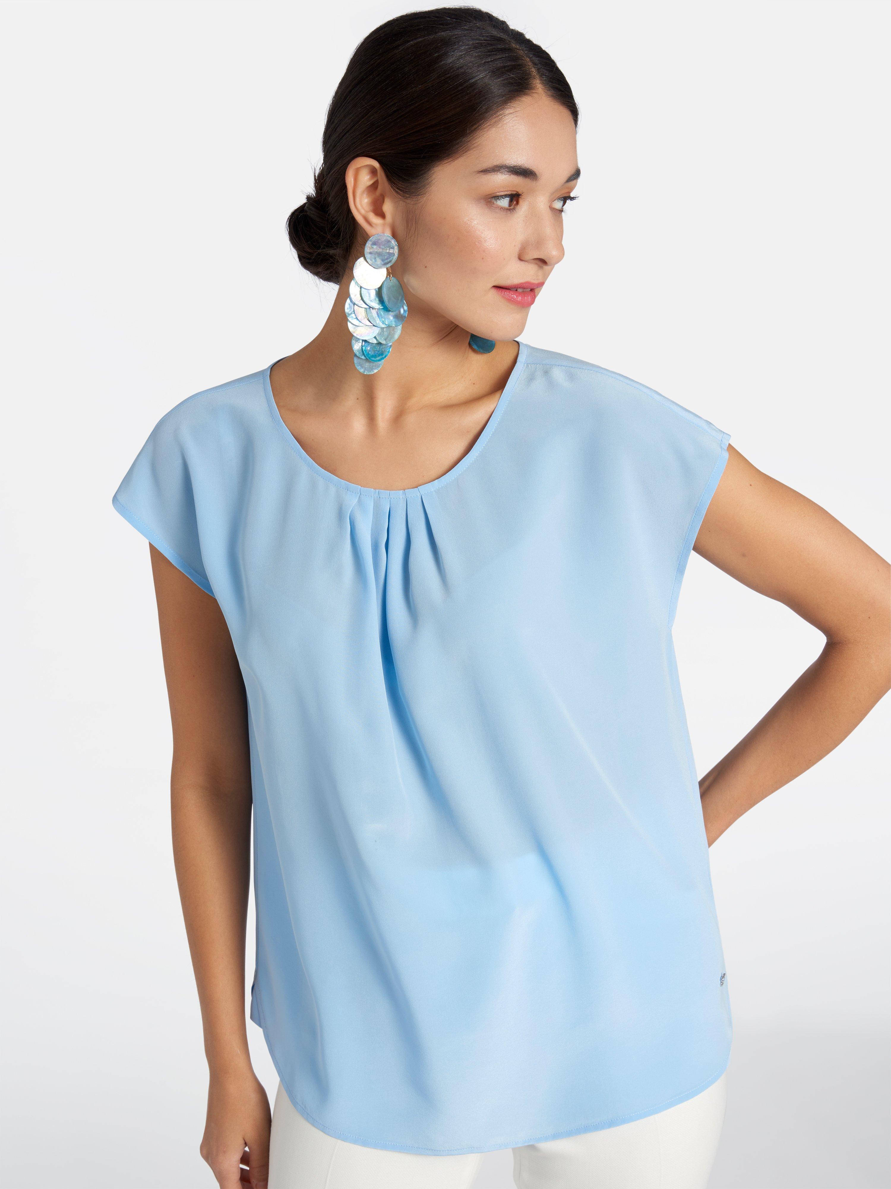 Basler - Bluse mit gerafftem Ausschnitt
