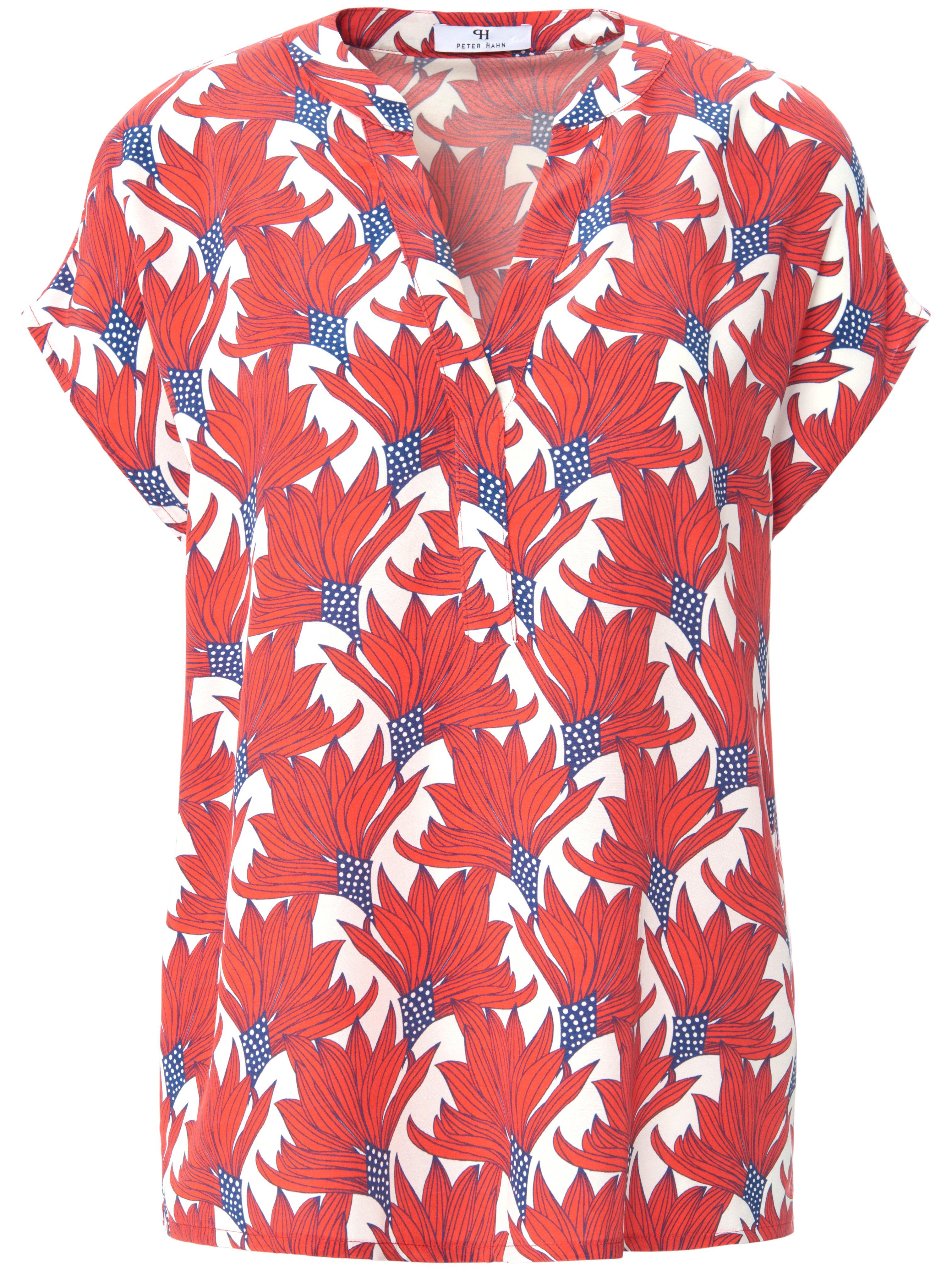 Thumbnail - Peter Hahn - Blusen-Shirt mit überschnittener Schulter, rot, Gr. 48 / XL