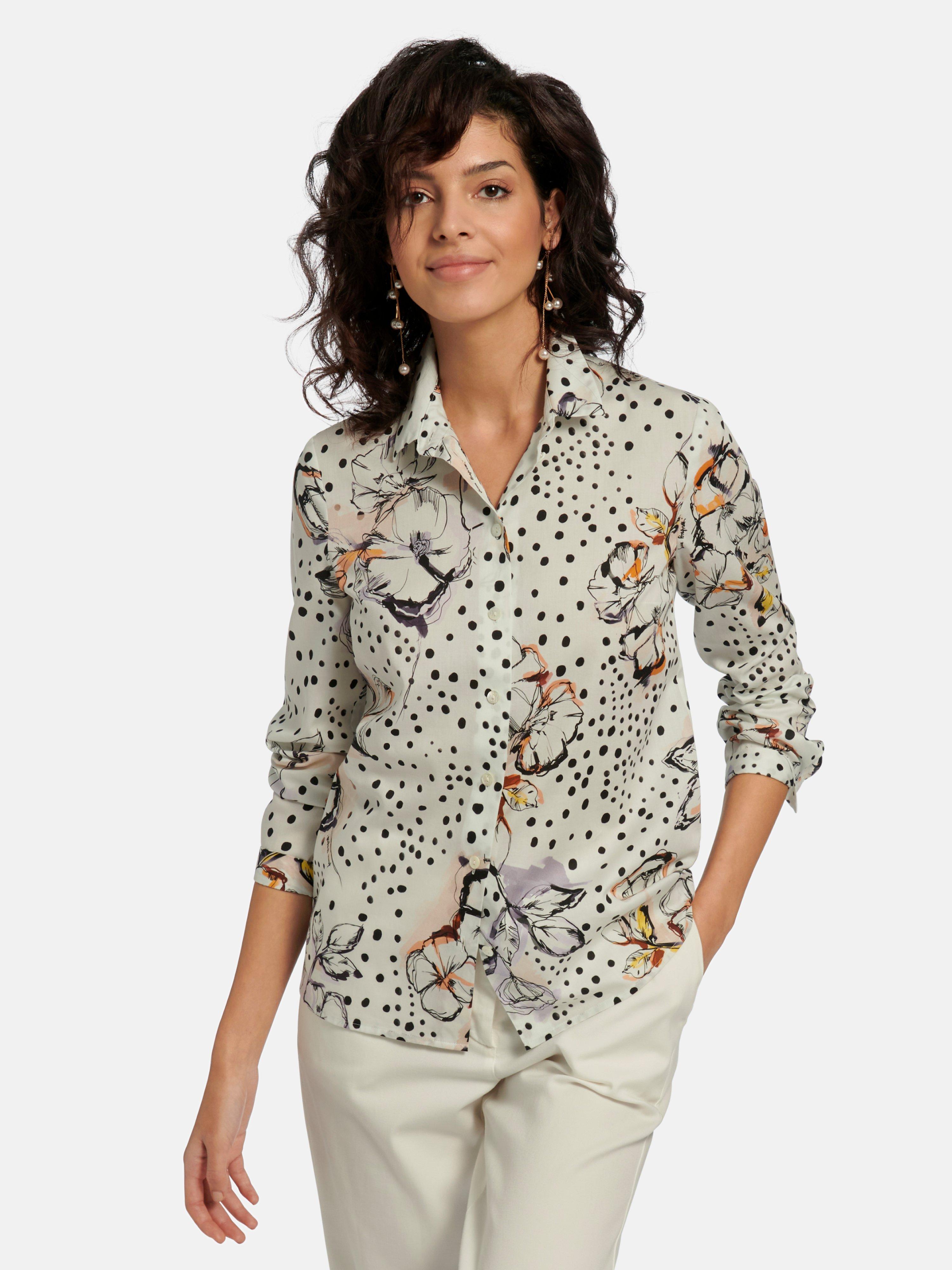 Laura Biagiotti Roma - Blouse van 100% katoen met print