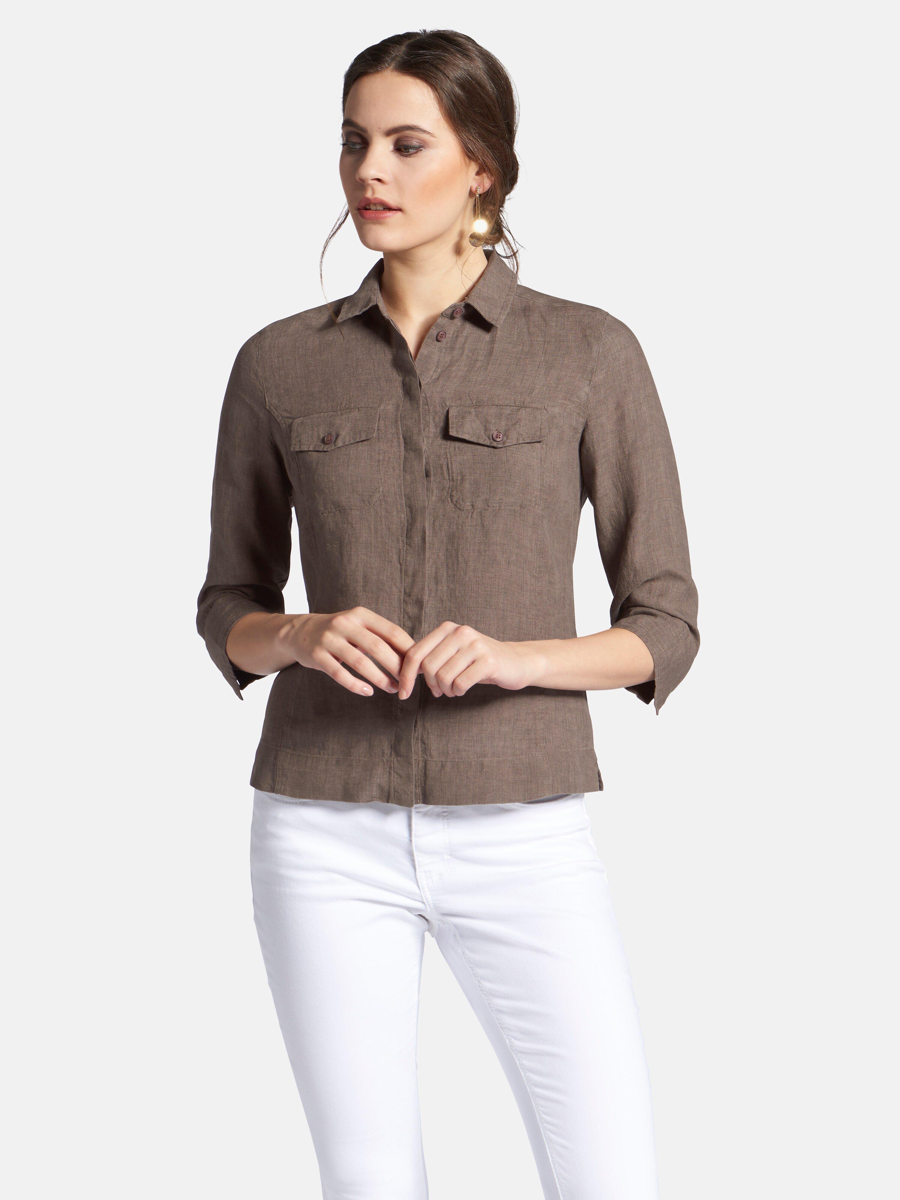 Peter Hahn - Bluse aus 100% Leinen