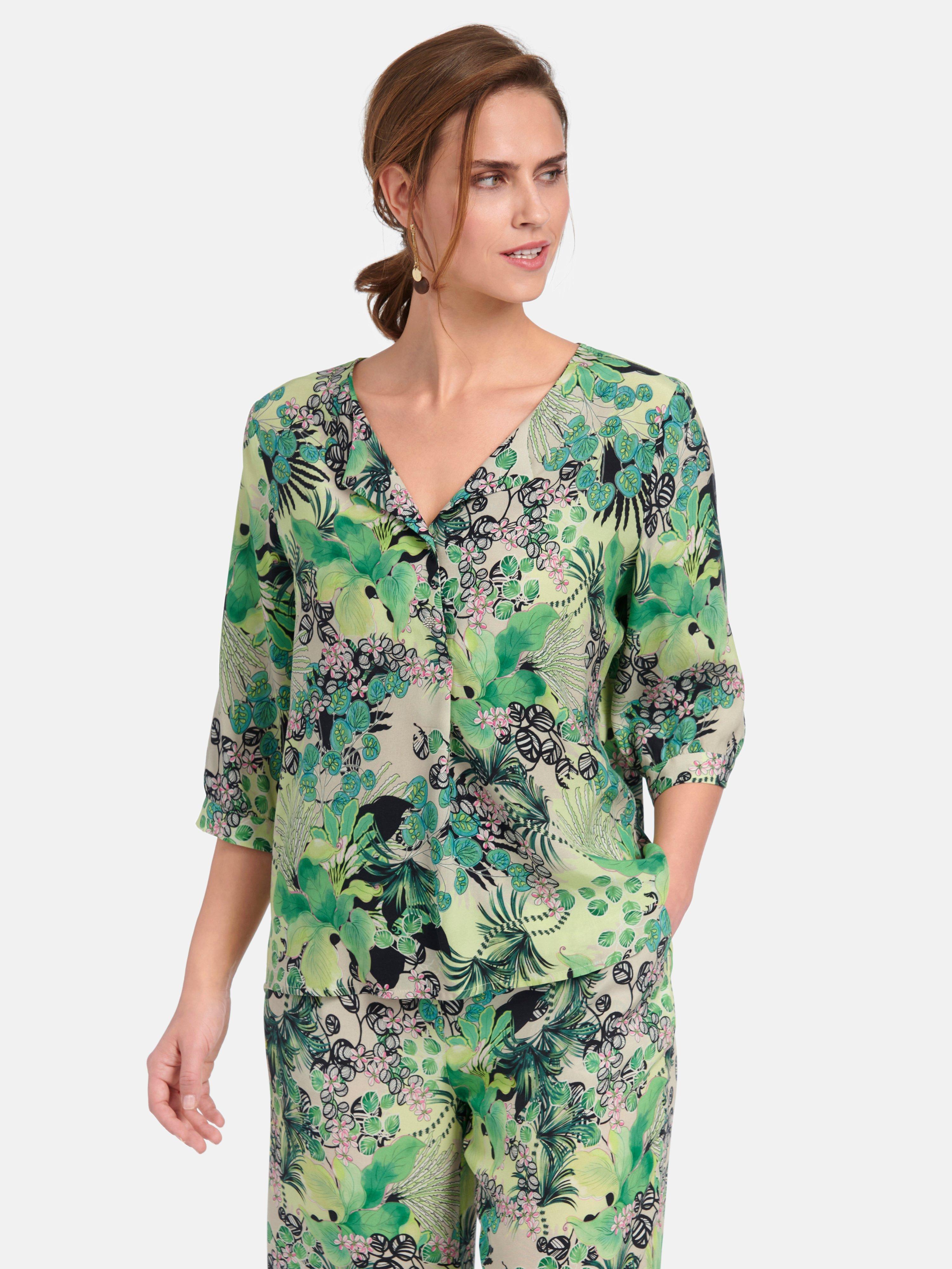 Basler - Tuniekblouse met 3/4-mouwen en safariprint