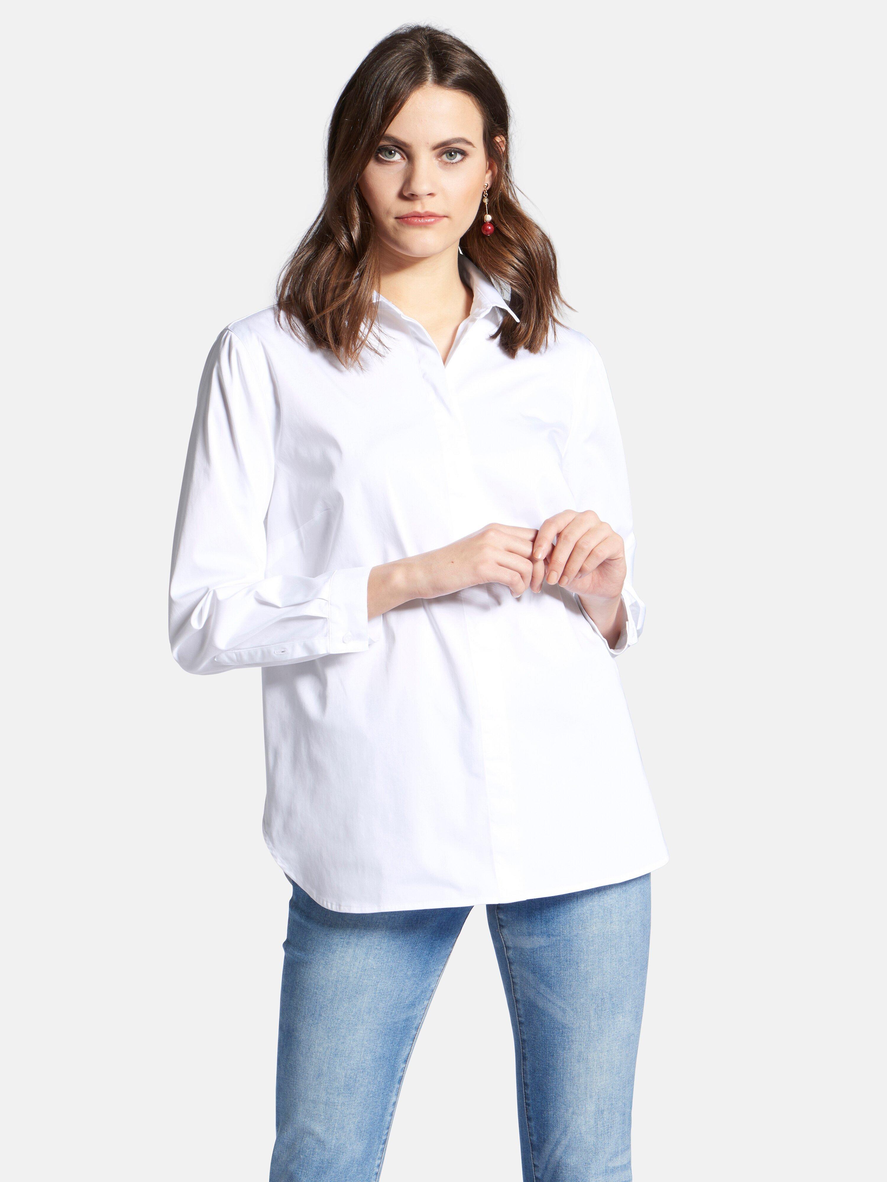 Peter Hahn - Bluse im Oversized-Schnitt