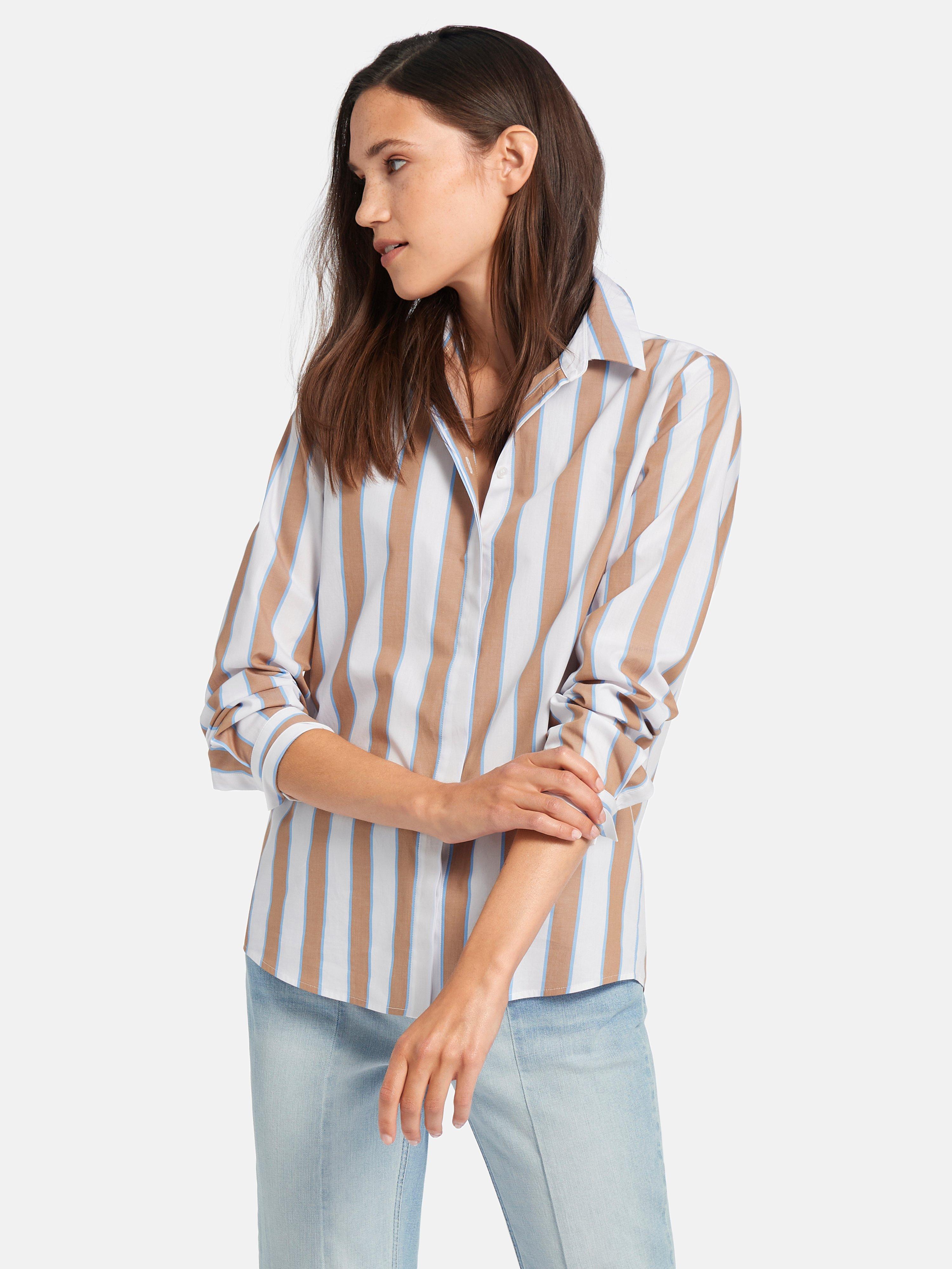 DAY.LIKE - Blouse van 100% katoen met lange mouwen