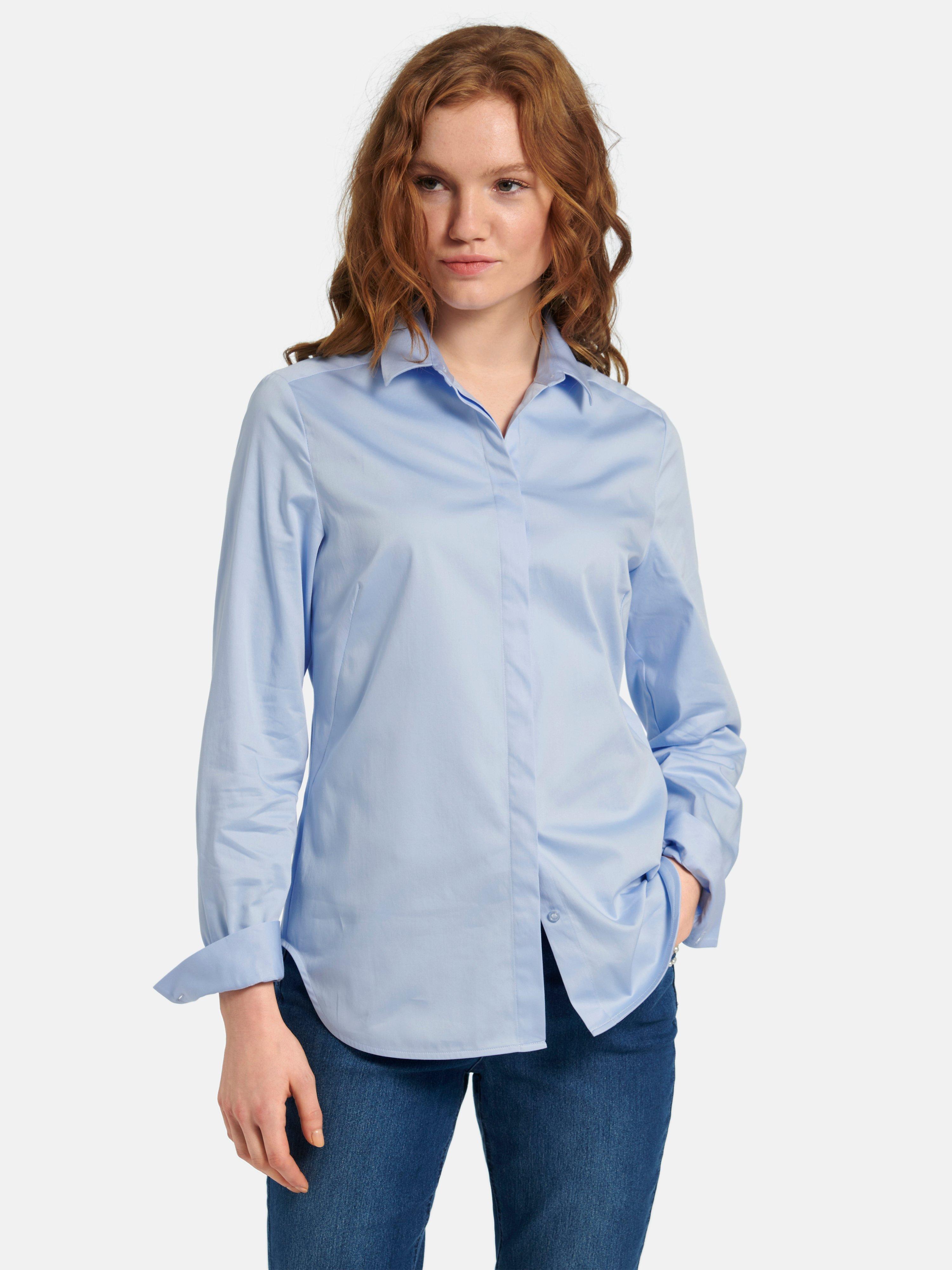 DAY.LIKE - Bluse mit kleinem Hemdkragen
