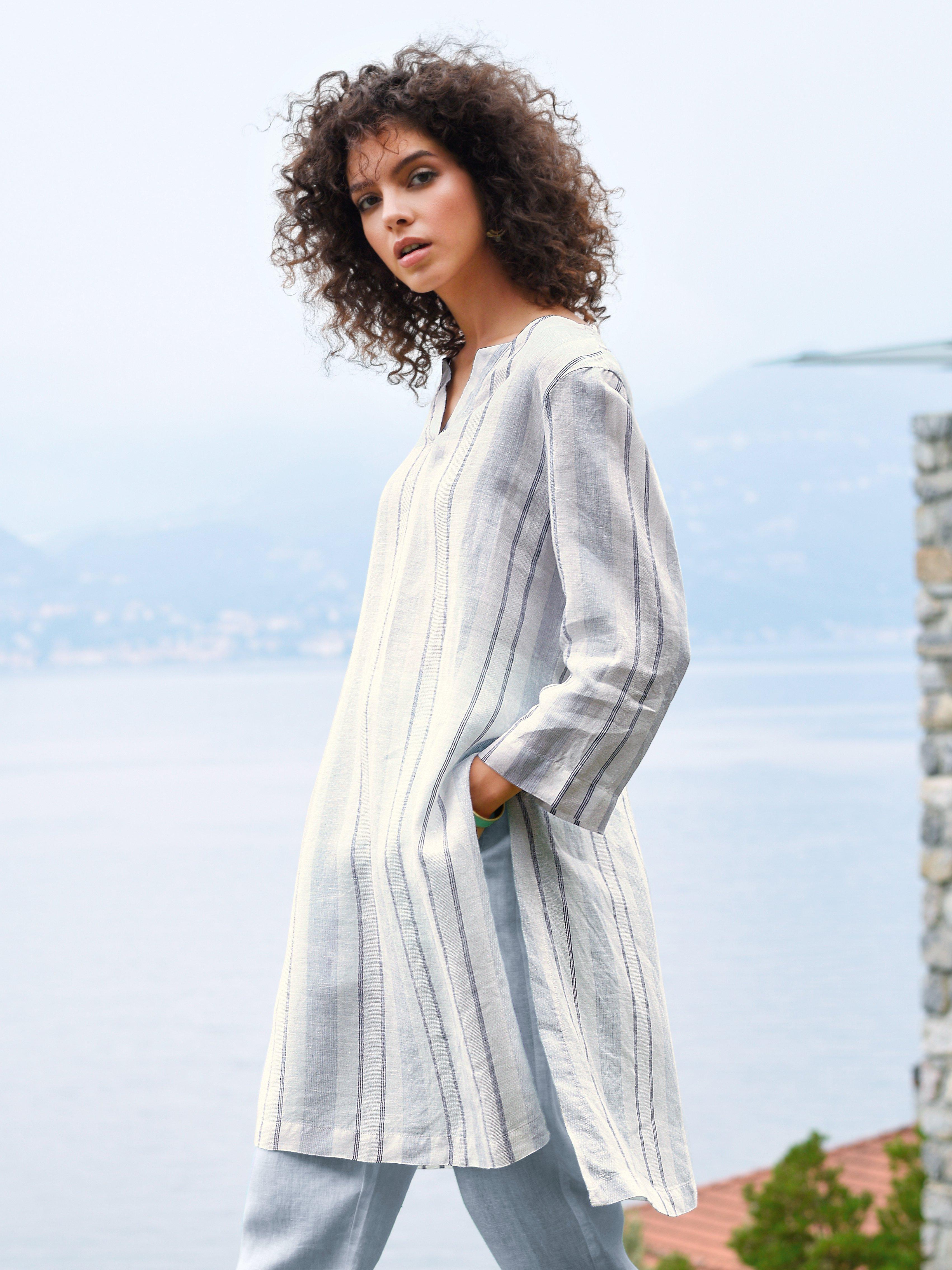 elemente clemente - Longbluse aus 100% Leinen