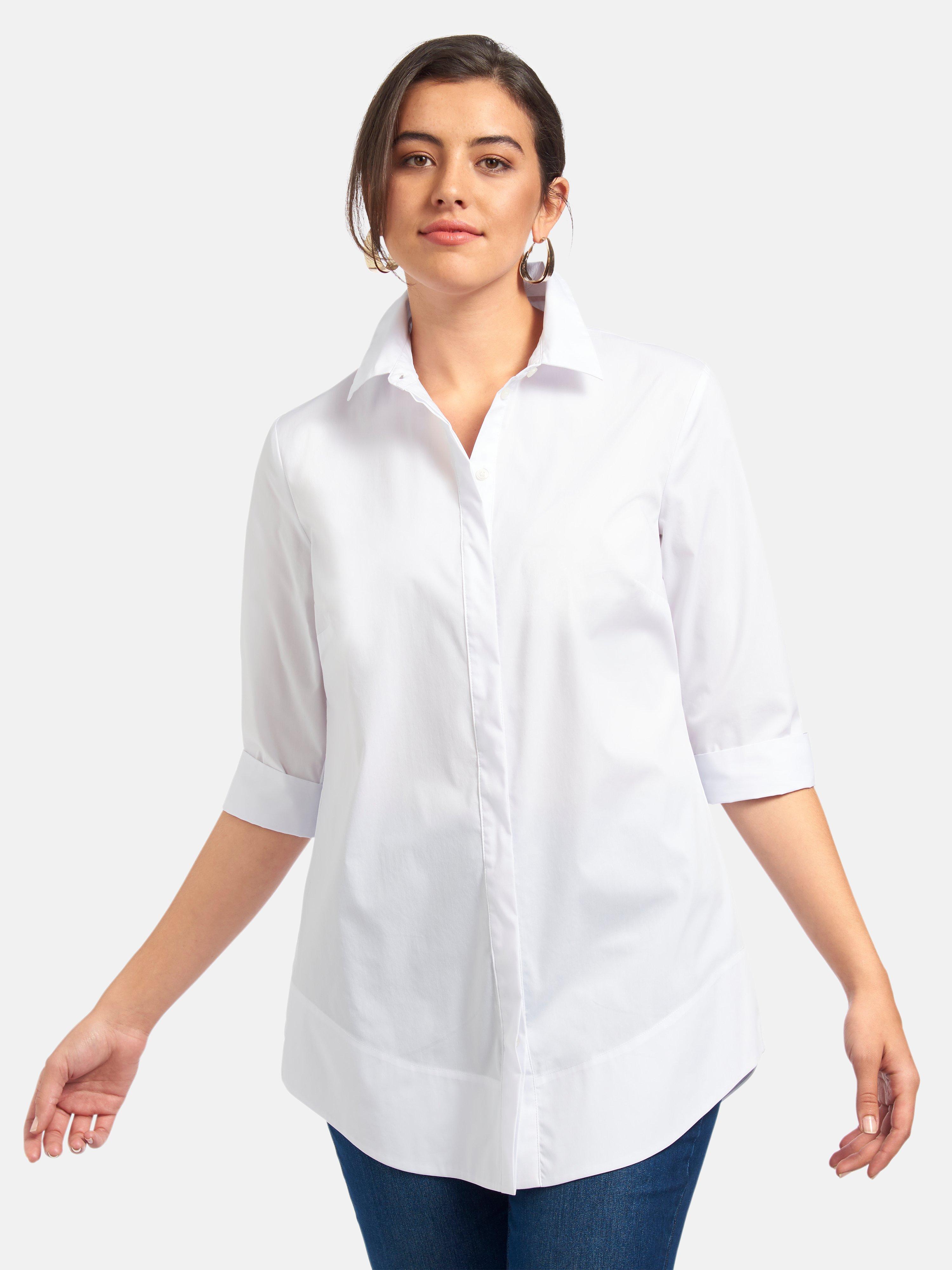 Emilia Lay - Lange blouse met 3/4-mouwe