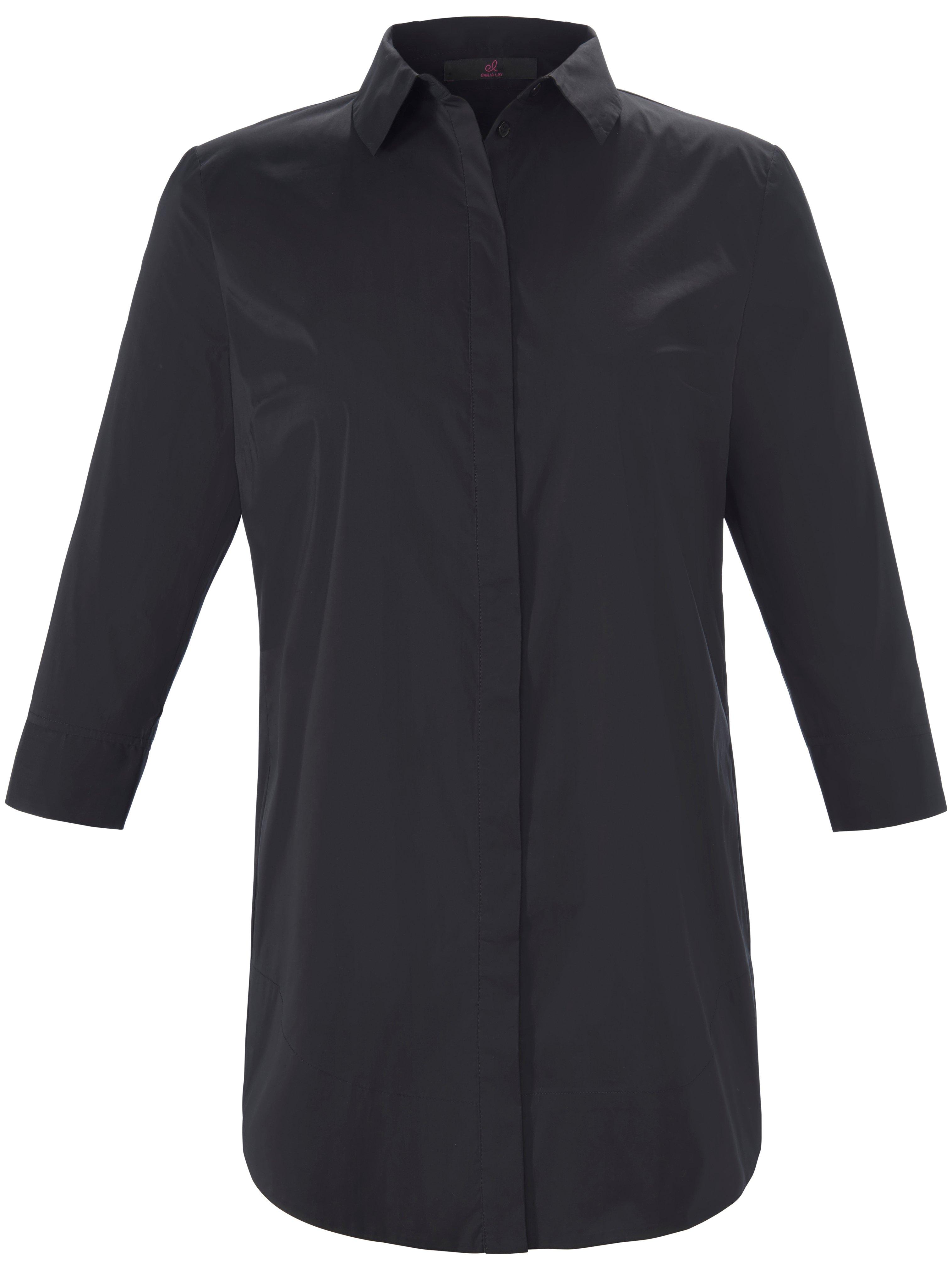 Lange blouse 3/4-mouwe Van Emilia Lay zwart