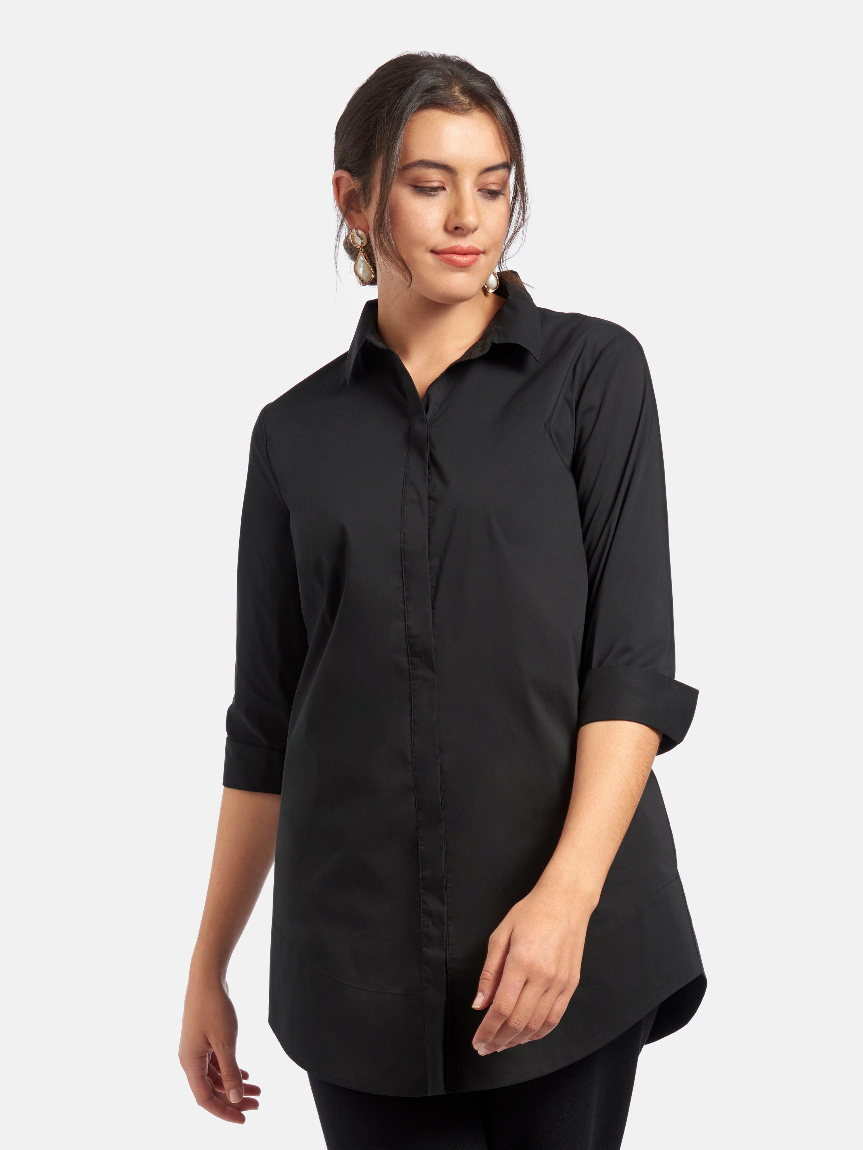 Emilia Lay - Lange blouse met 3/4-mouwe