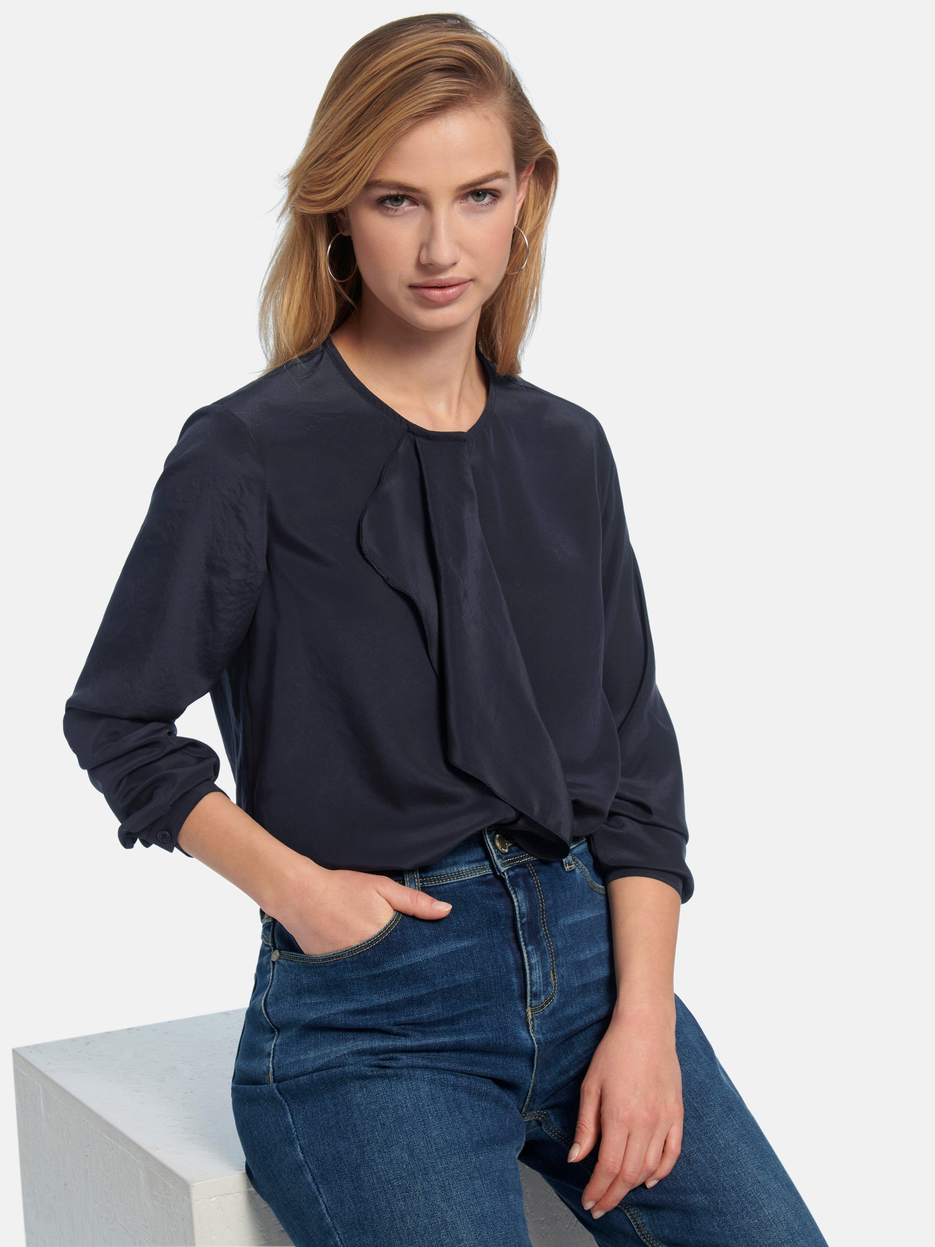 dunkelblaue bluse