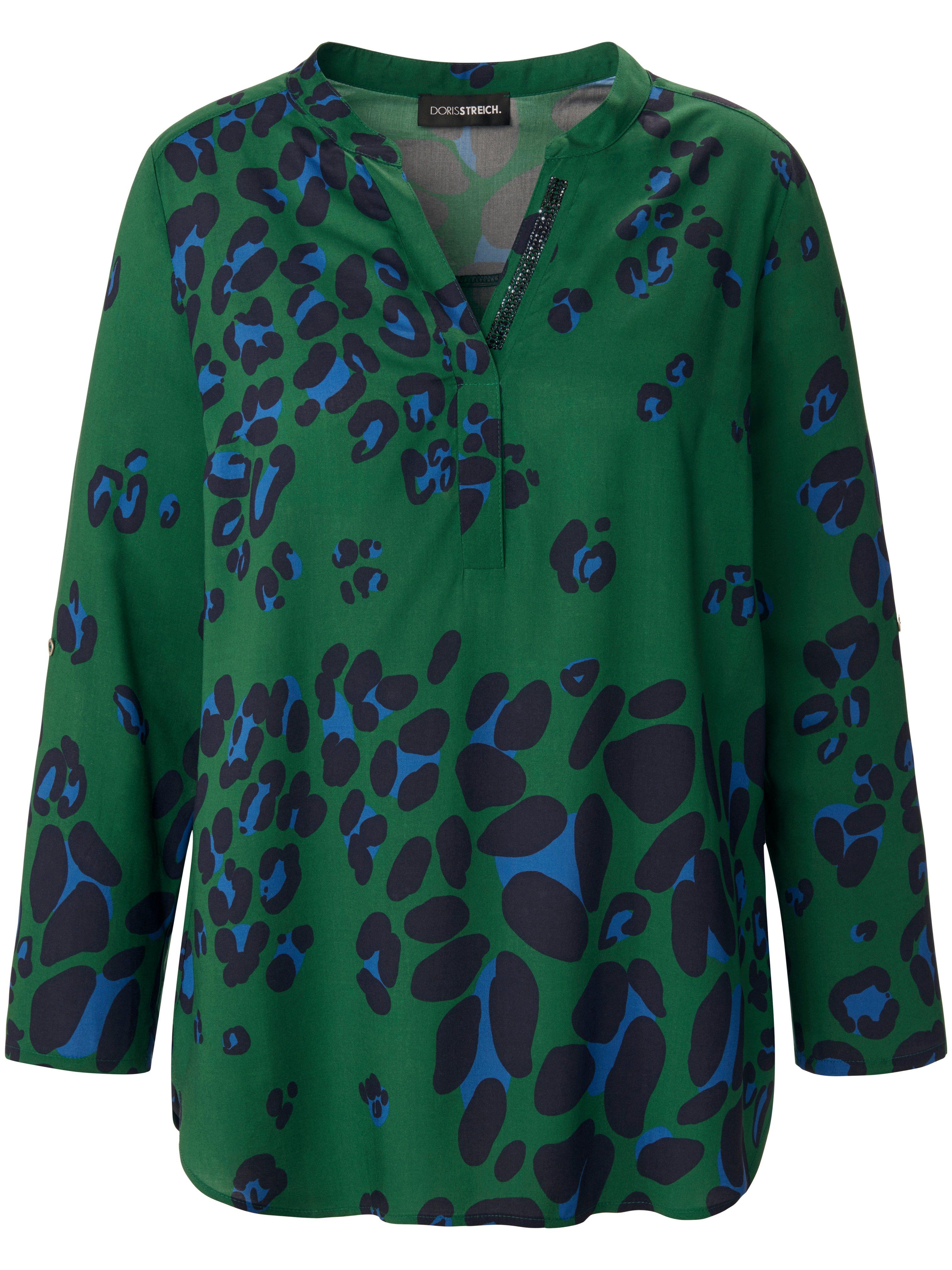 Blouse zonder sluiting lange mouwen Van Doris Streich groen