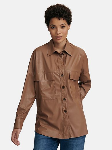 Louis and Mia - Faux leather shirt