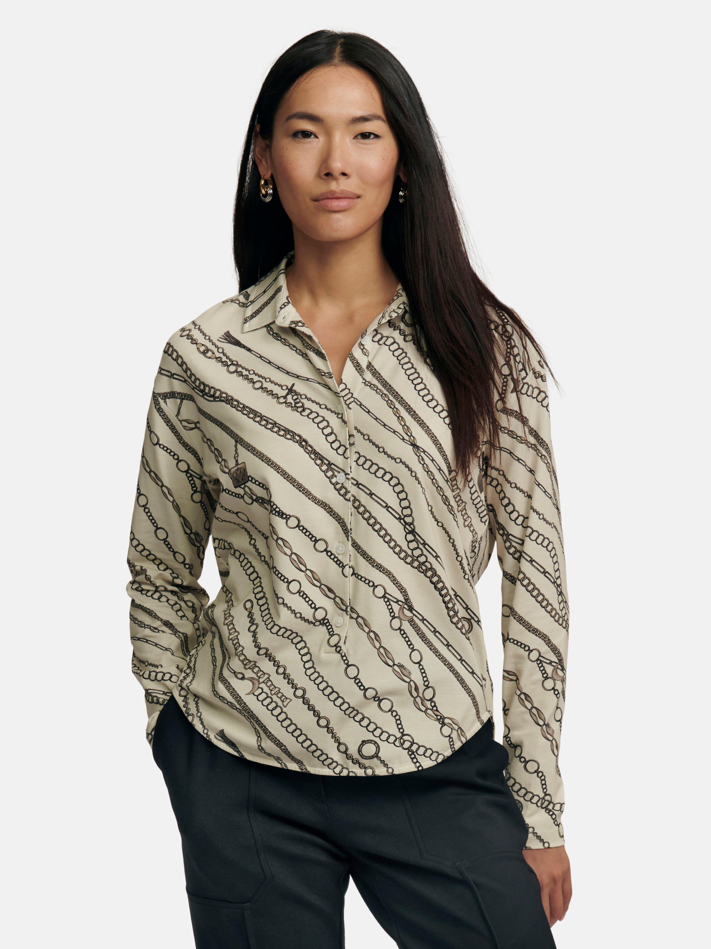 Margittes - Bluse mit Hemdkragen