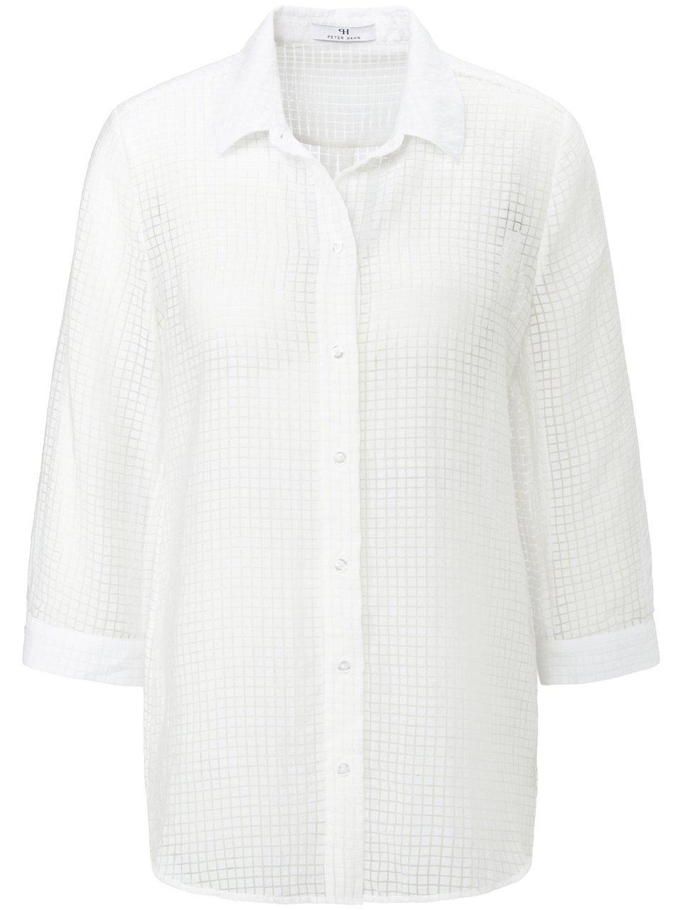 Lange blouse 3/4-mouwen Van Peter Hahn wit