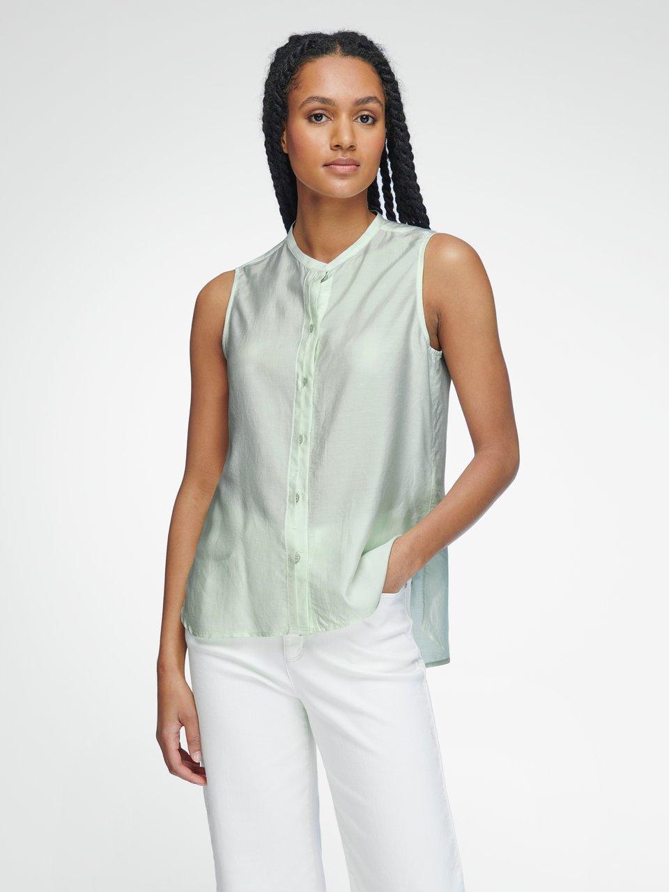 sleeveless silk blouse