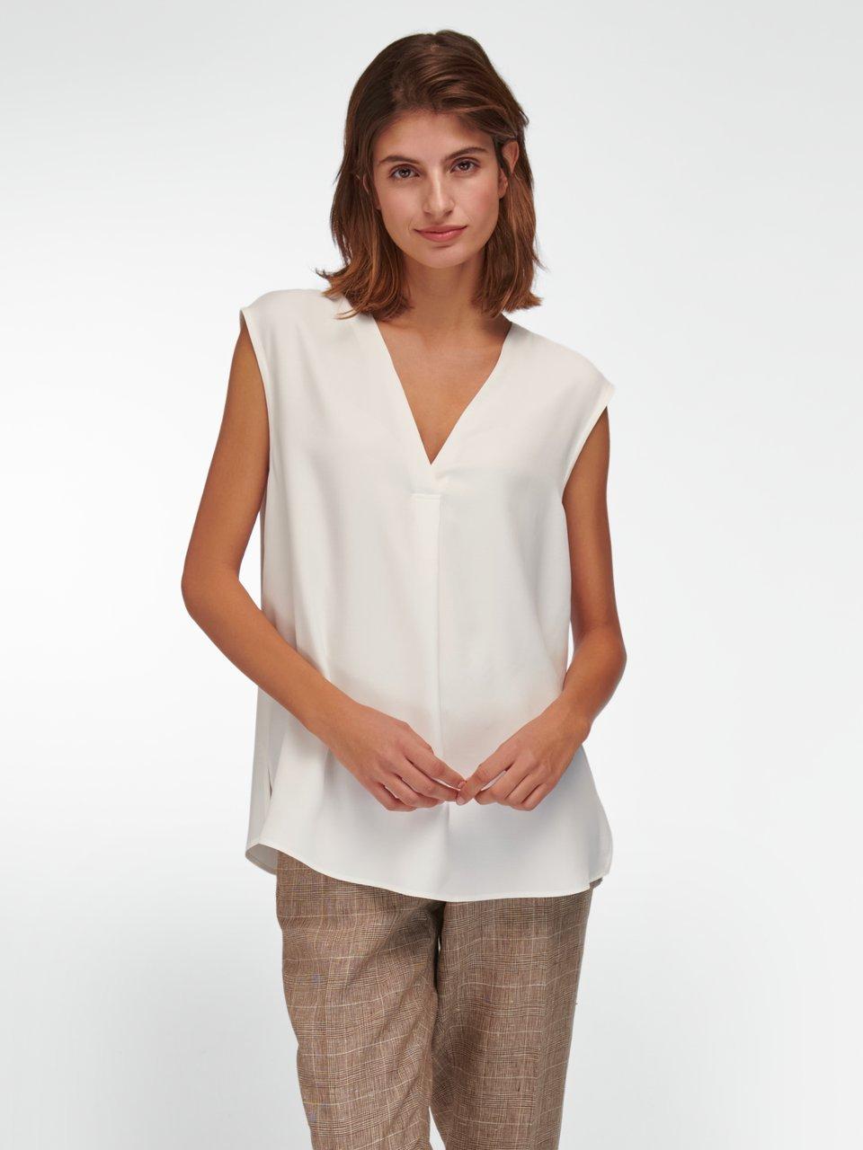 Eterna - Mouwloze blouse met V-hals