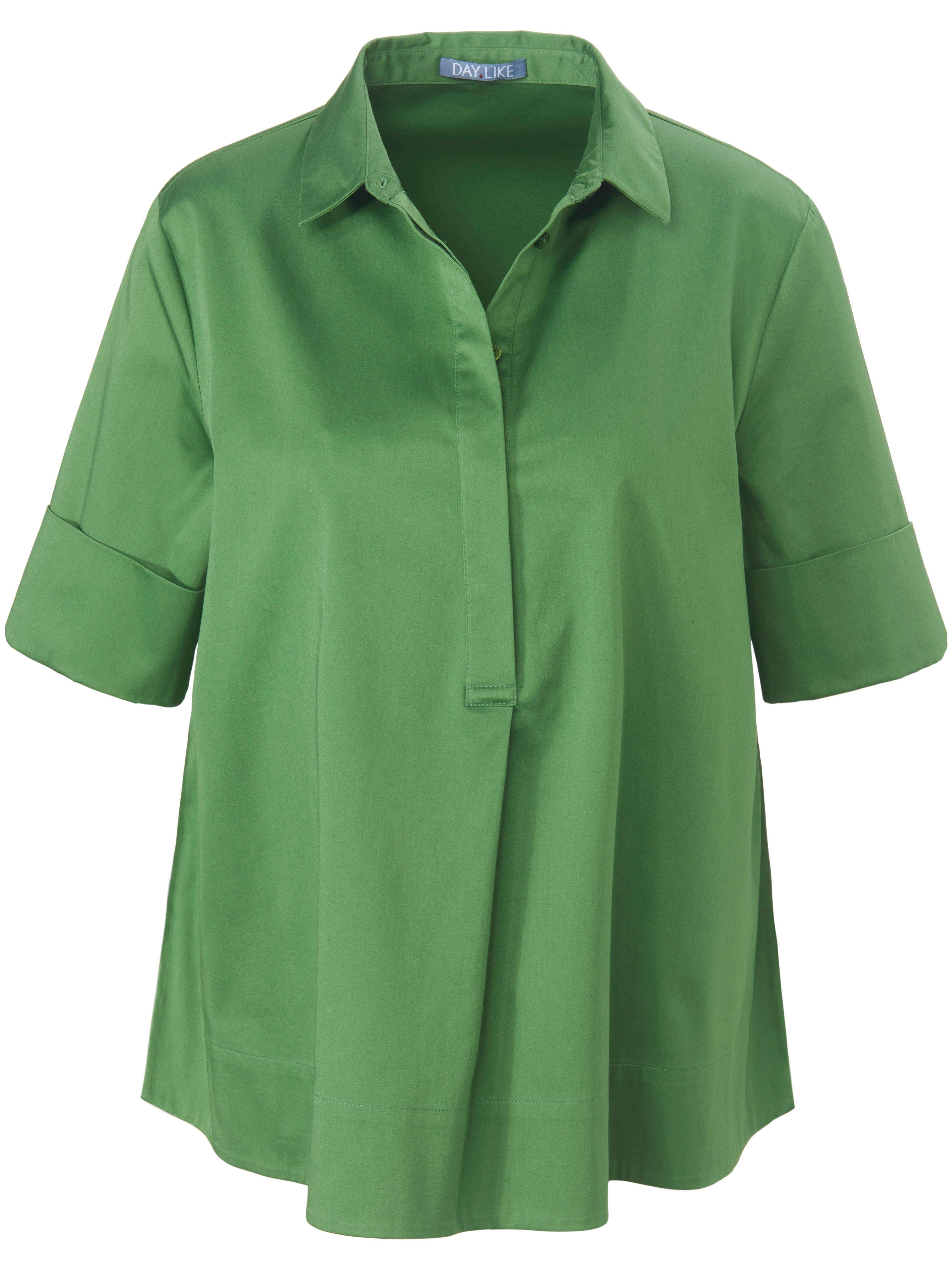 Blouse korte mouwen Van DAY.LIKE groen