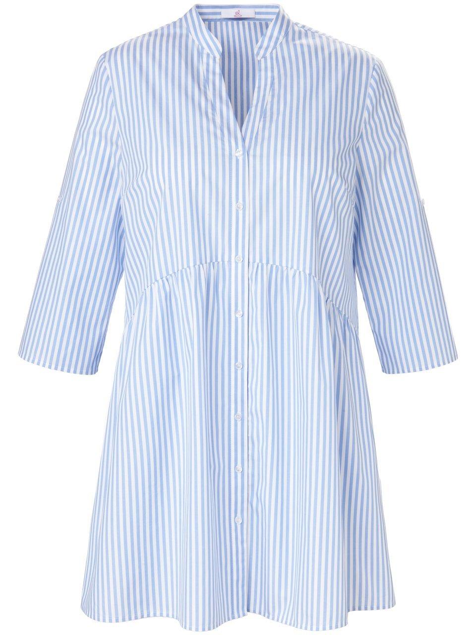 Lange blouse 100% katoen Van Emilia Lay blauw