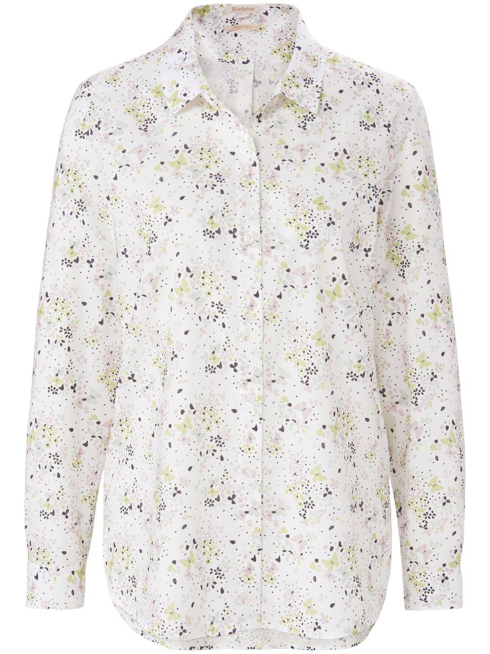 Blouse vlinder- en bloemenprint Van Barbour wit