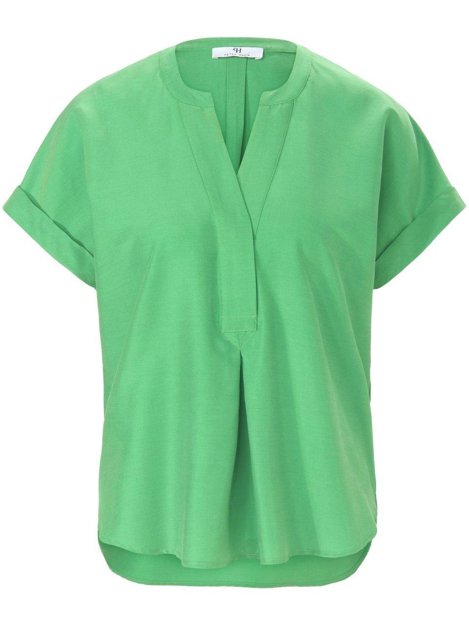 Shirtblouse ronde hals Van Peter Hahn groen