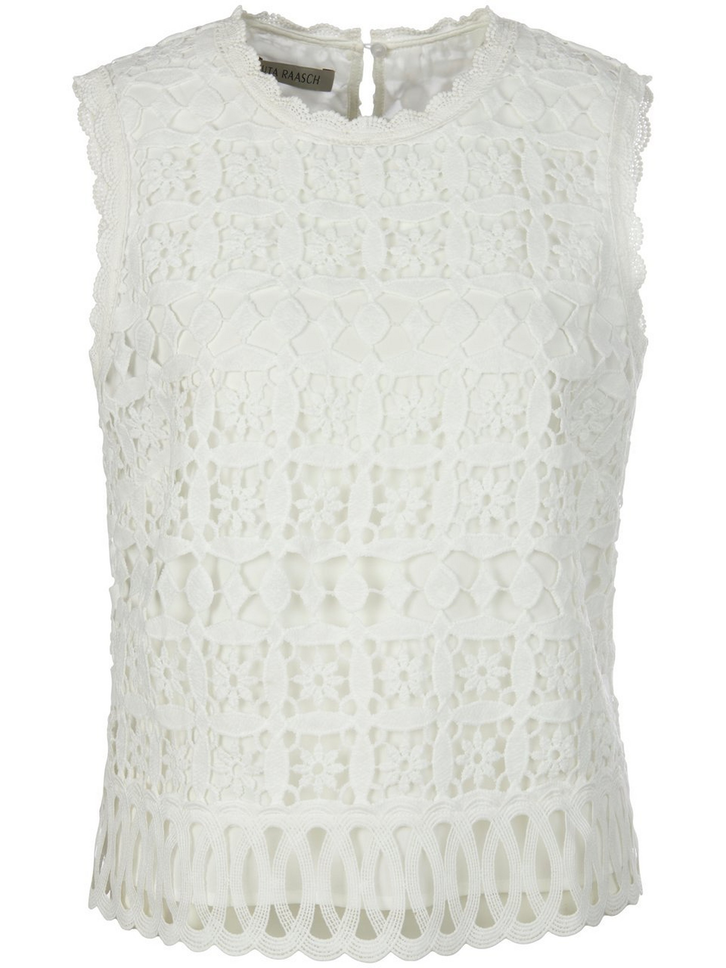 Le top dentelle 100% polyester  Uta Raasch blanc taille 50