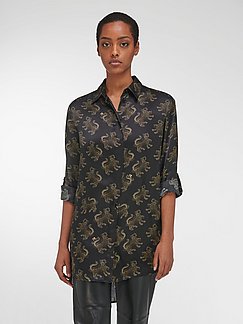 Jadicted Zijden blouse volledige print casual uitstraling Mode Blouses Zijden blouses 