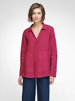 Mode Blouses Linnen blouses Cartoon Linnen blouse rood gestippeld casual uitstraling 