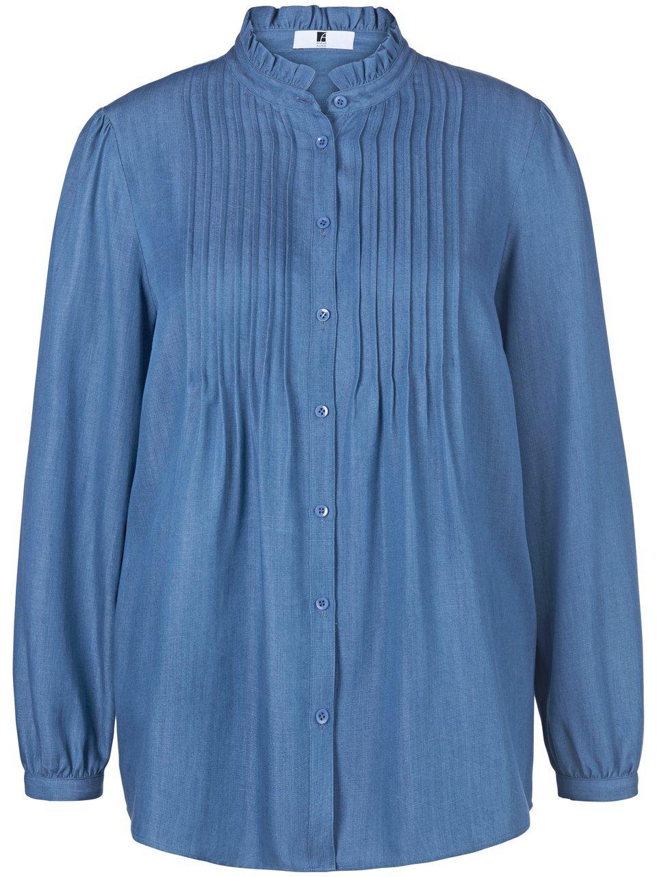 Blouse lange mouwen Van Anna Aura blauw