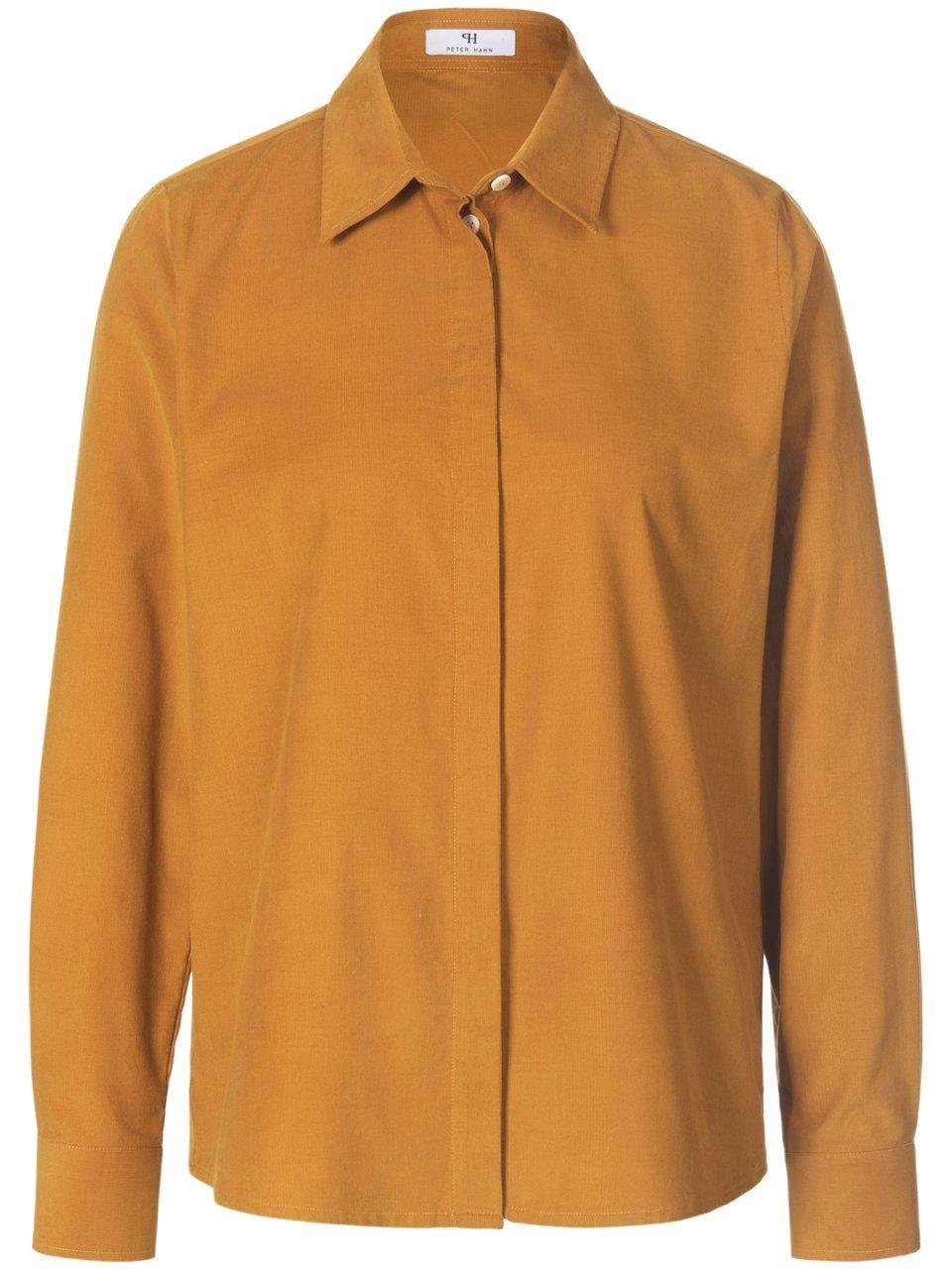Babycorduroy-blouse 100% katoen Van Peter Hahn geel