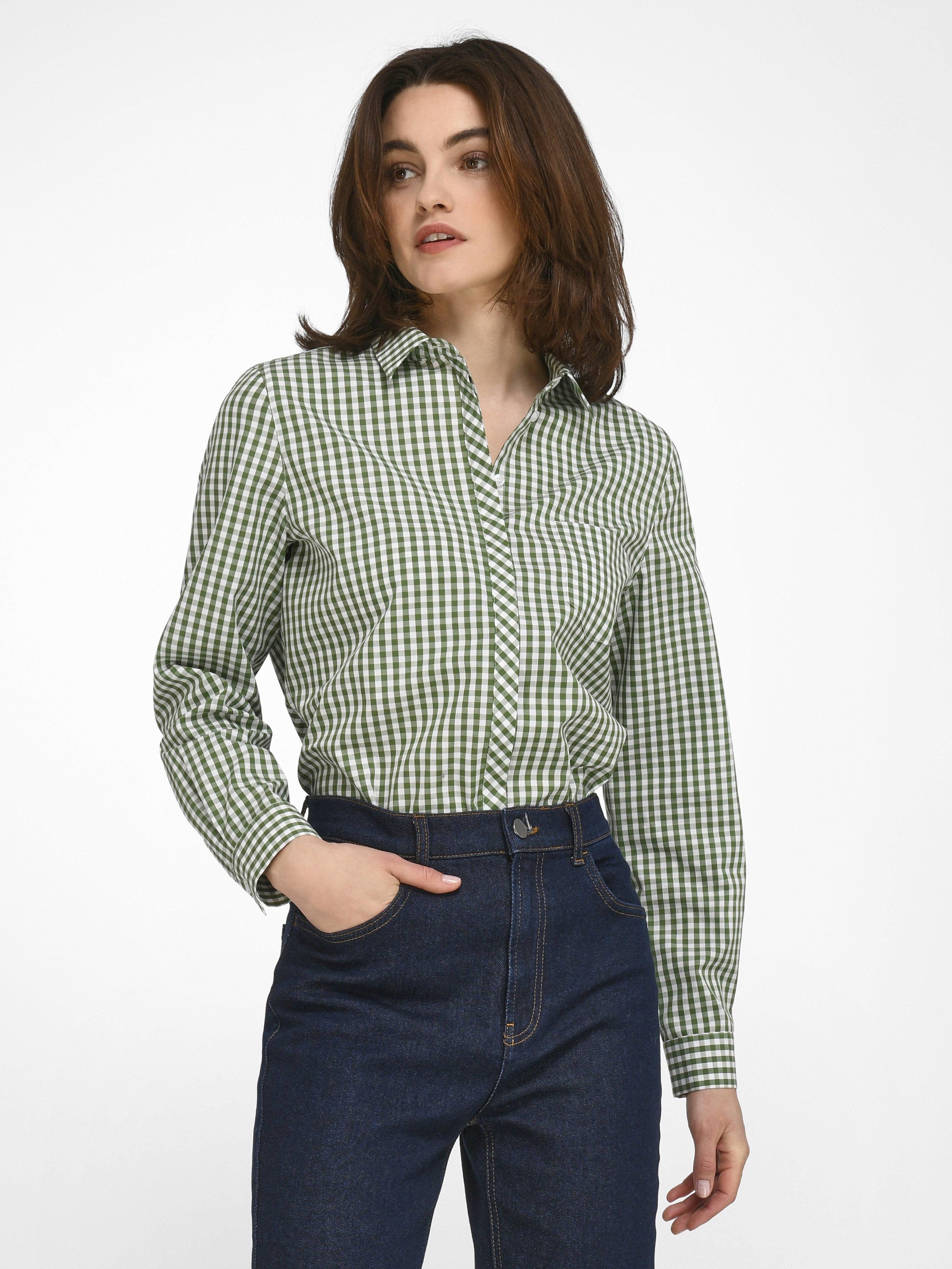 Peter Hahn - Bluse mit Vichy-Karo