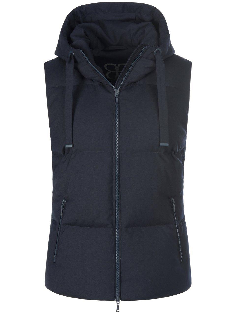 Donzen bodywarmer 2-wegritssluiting Van BASLER blauw