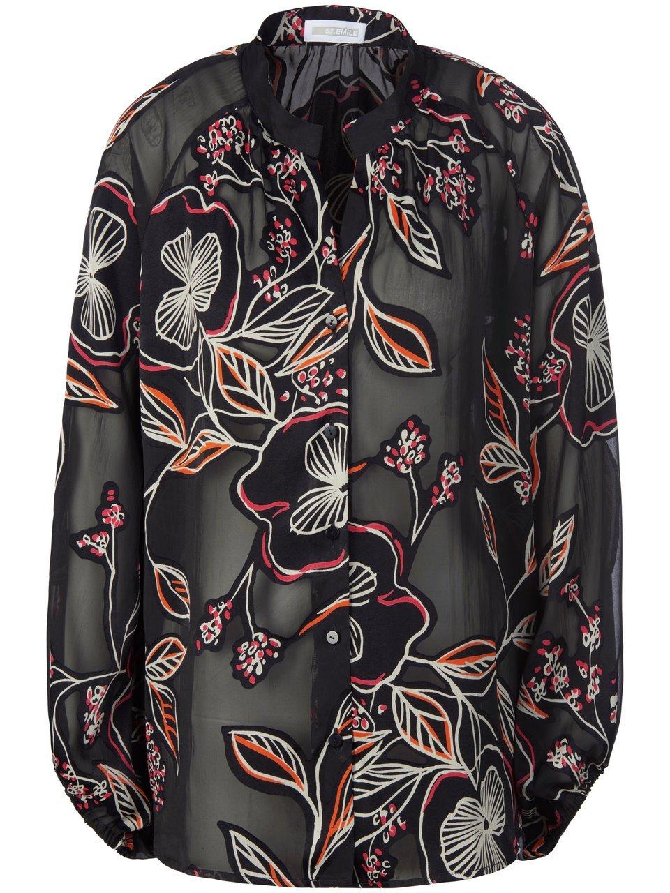 Blouse bloemenprint Van St. Emile zwart