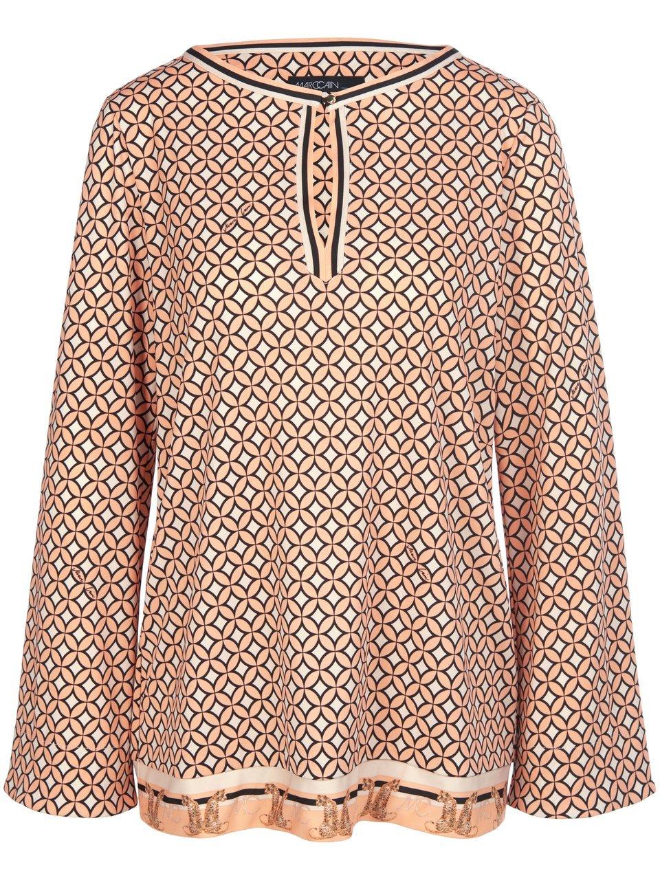 Jersey blouse lange mouwen Van Marc Cain oranje