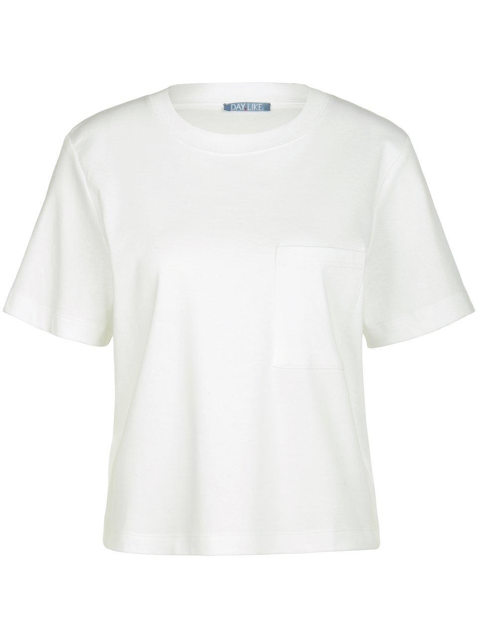 Shirt ronde hals Van DAY.LIKE wit