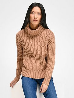 Lands\u2019 End Coltrui bruin kabel steek casual uitstraling Mode Sweaters Coltruien Lands’ End 