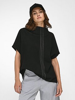 H&M Slip-over blouse zwart casual uitstraling Mode Blouses Slip-over blouses 