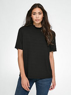 VILA T-Shirt DAMEN Hemden & T-Shirts Glitzer Rabatt 56 % Weiß/Mehrfarbig S 