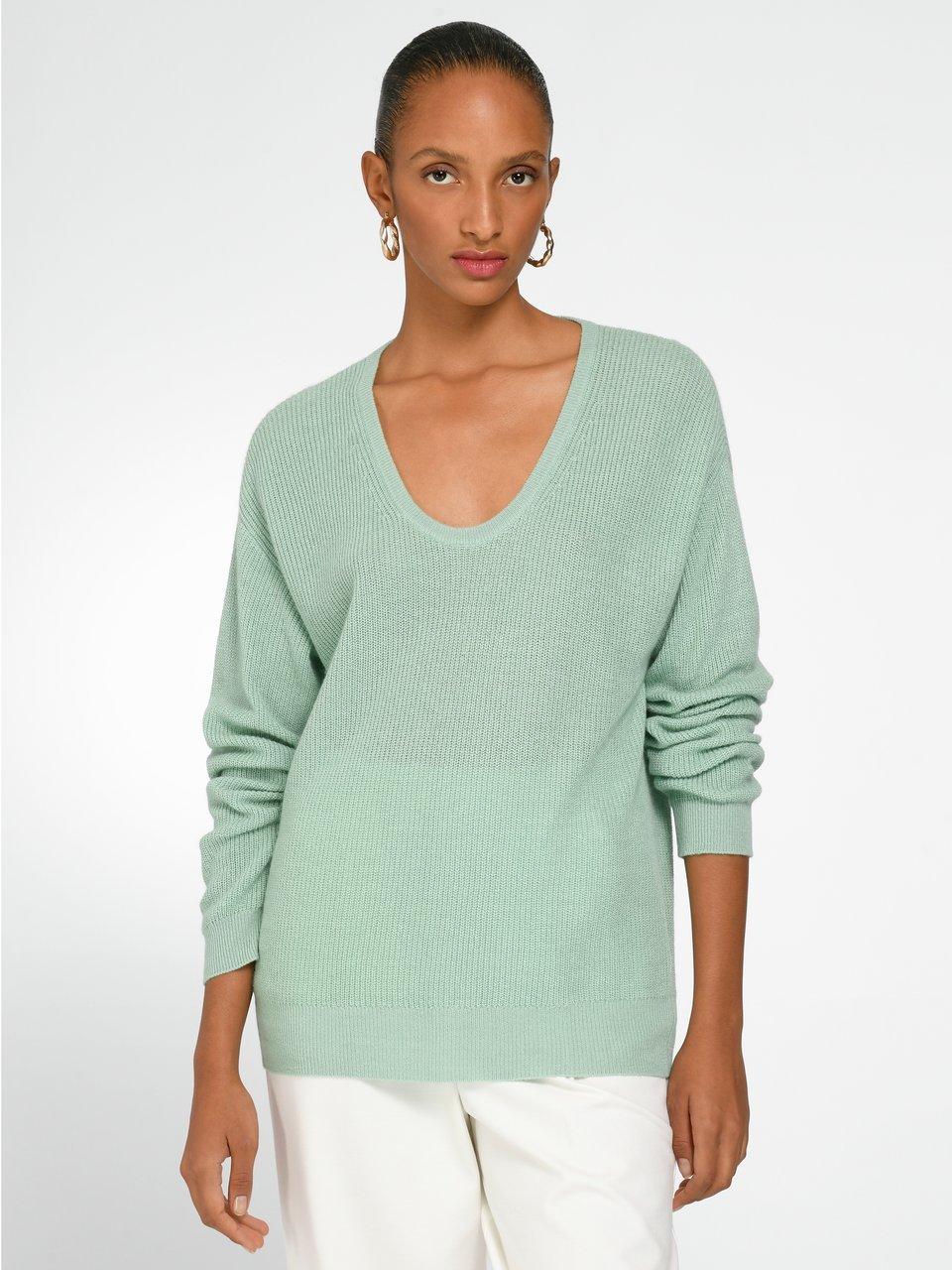 include - Rundhals-Pullover aus Seide und Kaschmir