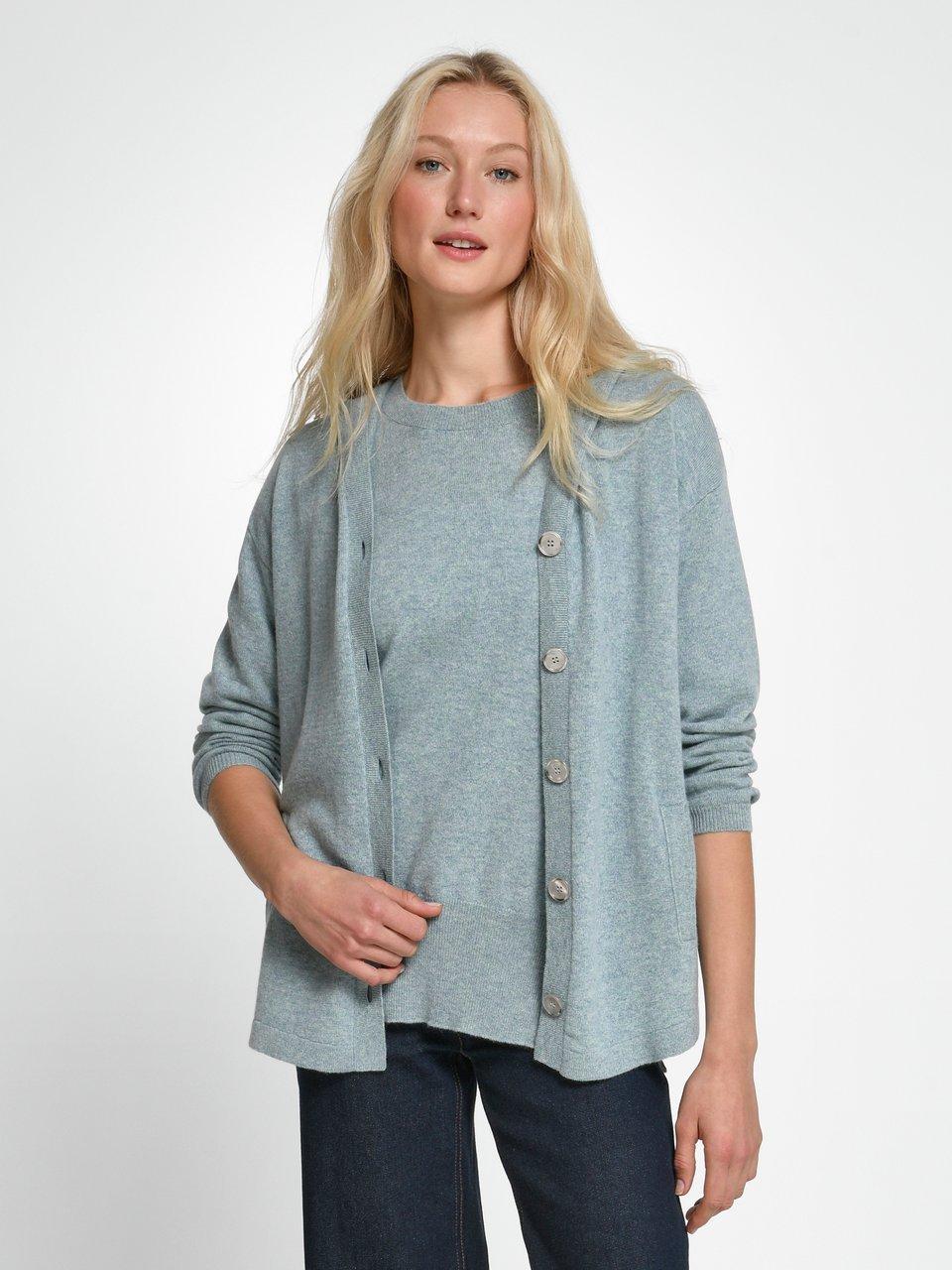 include - Kapuzen-Strickjacke aus 100% Kaschmir