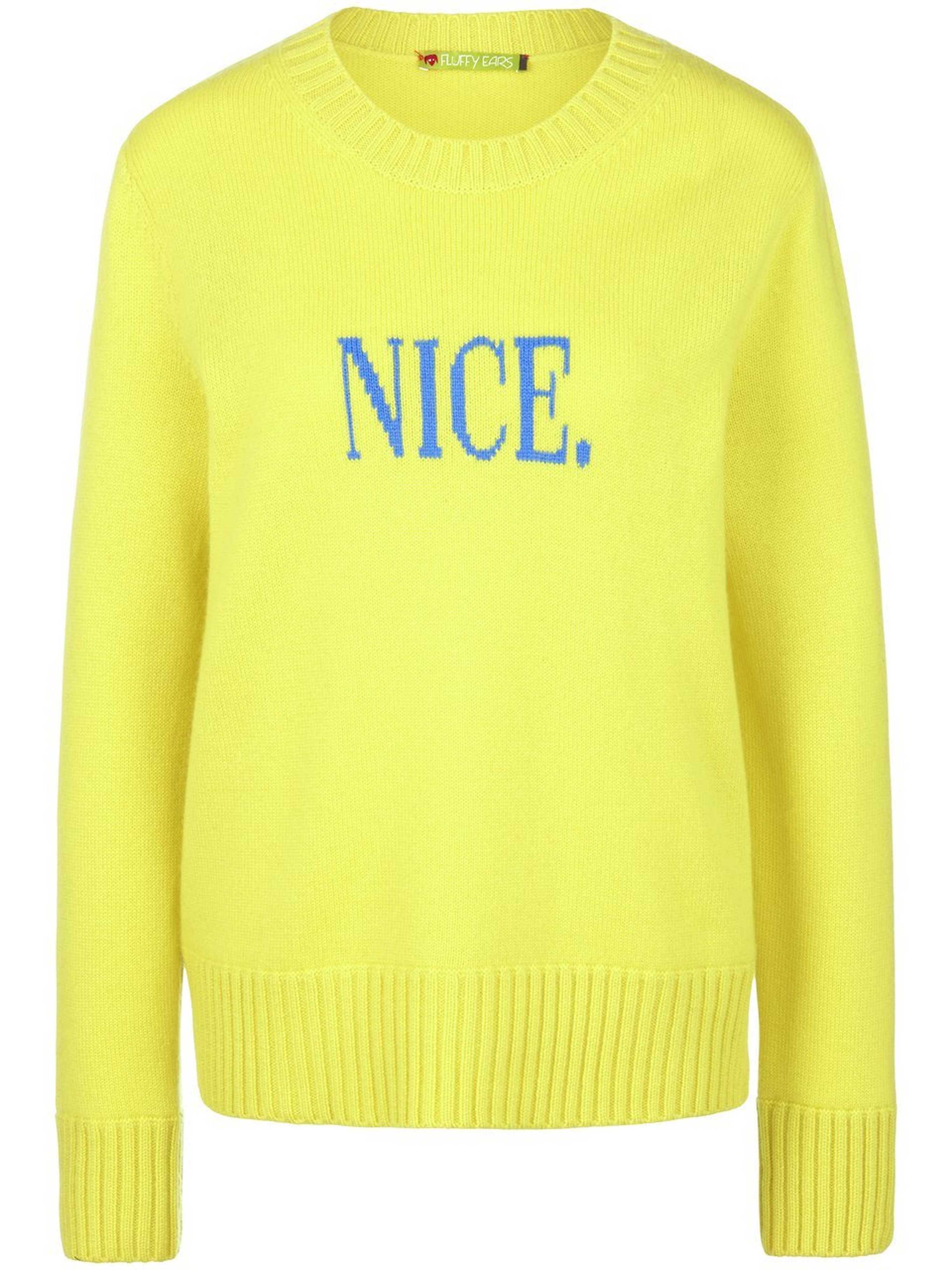 Le pull manches longues  FLUFFY EARS jaune taille 38
