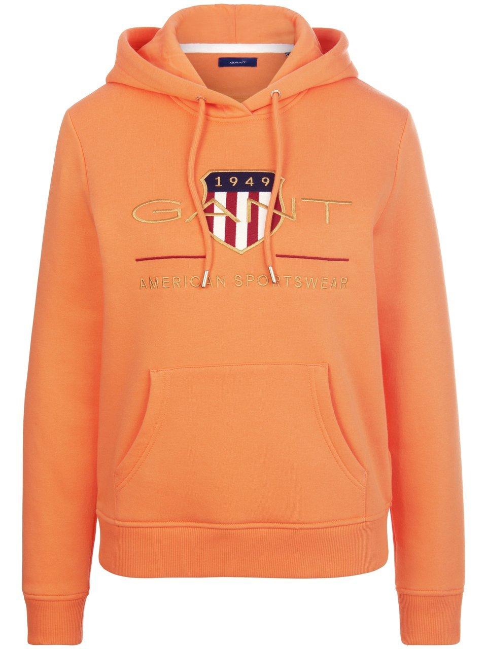 Sweatshirt capuchon en lange mouwen Van GANT oranje