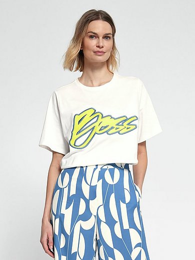 BOSS - Rundhals-Shirt im Oversized-Style
