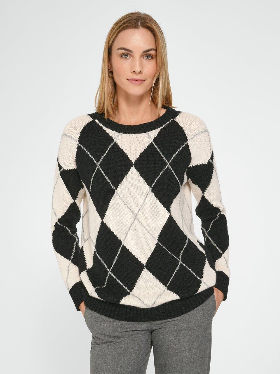 FLUFFY EARS - Rundhals-Pullover aus Schurwolle und Kaschmir