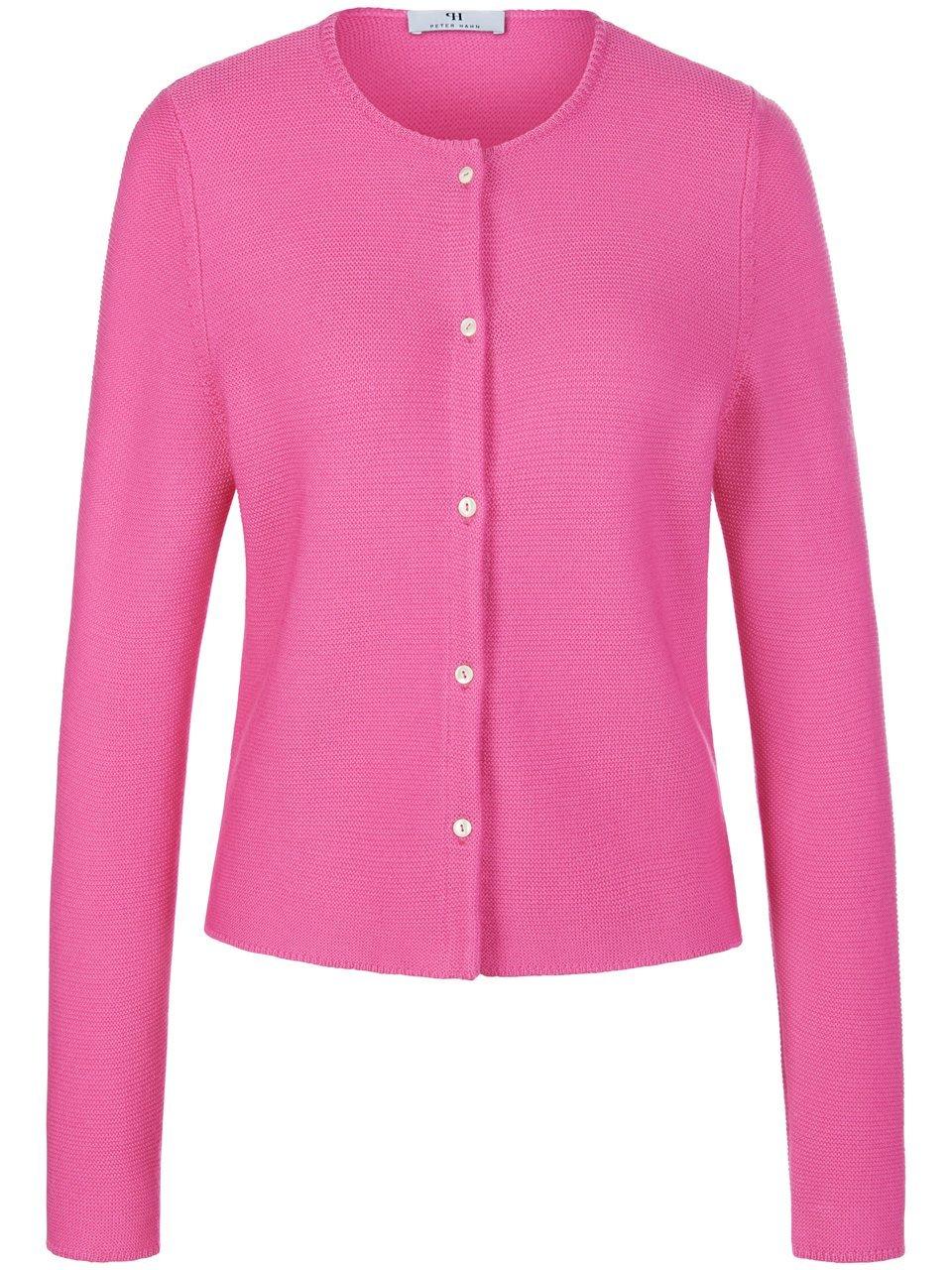 Vest 100% scheerwol Van Peter Hahn pink